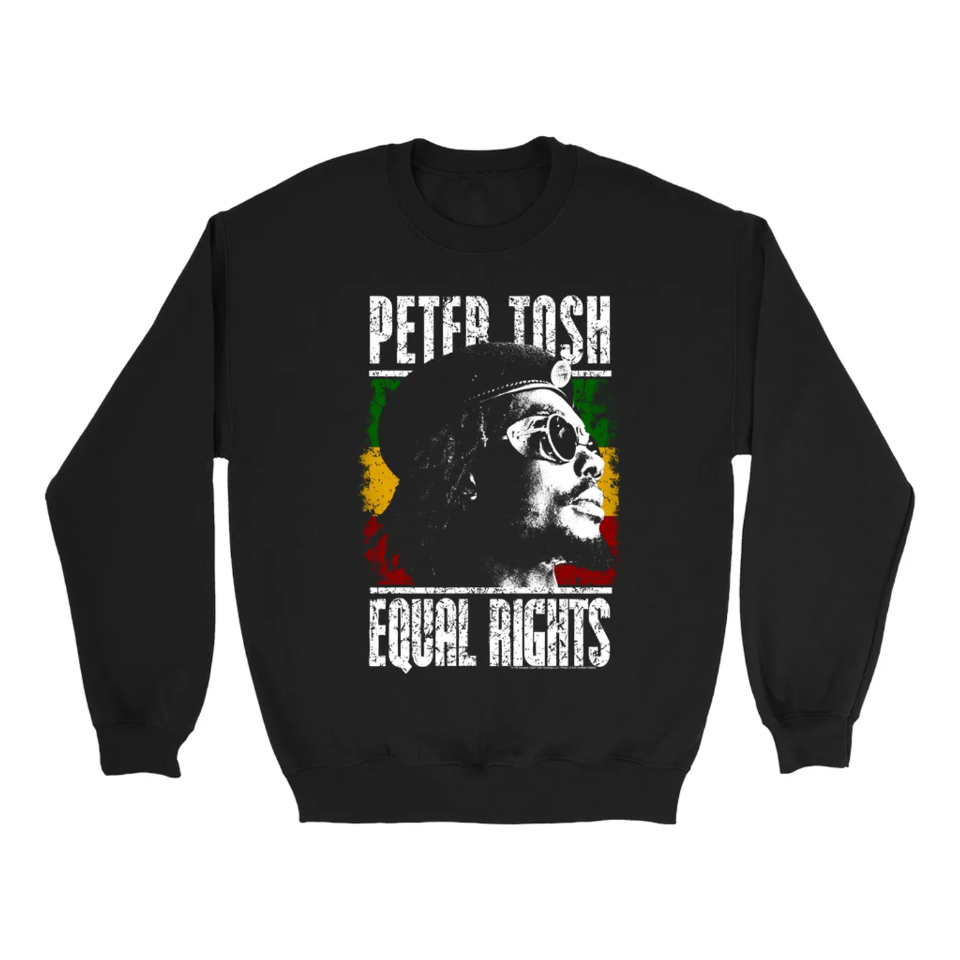 Peter Tosh Sweatshirt | Distressed Equal Rights Image Peter Tosh Sweatshirt