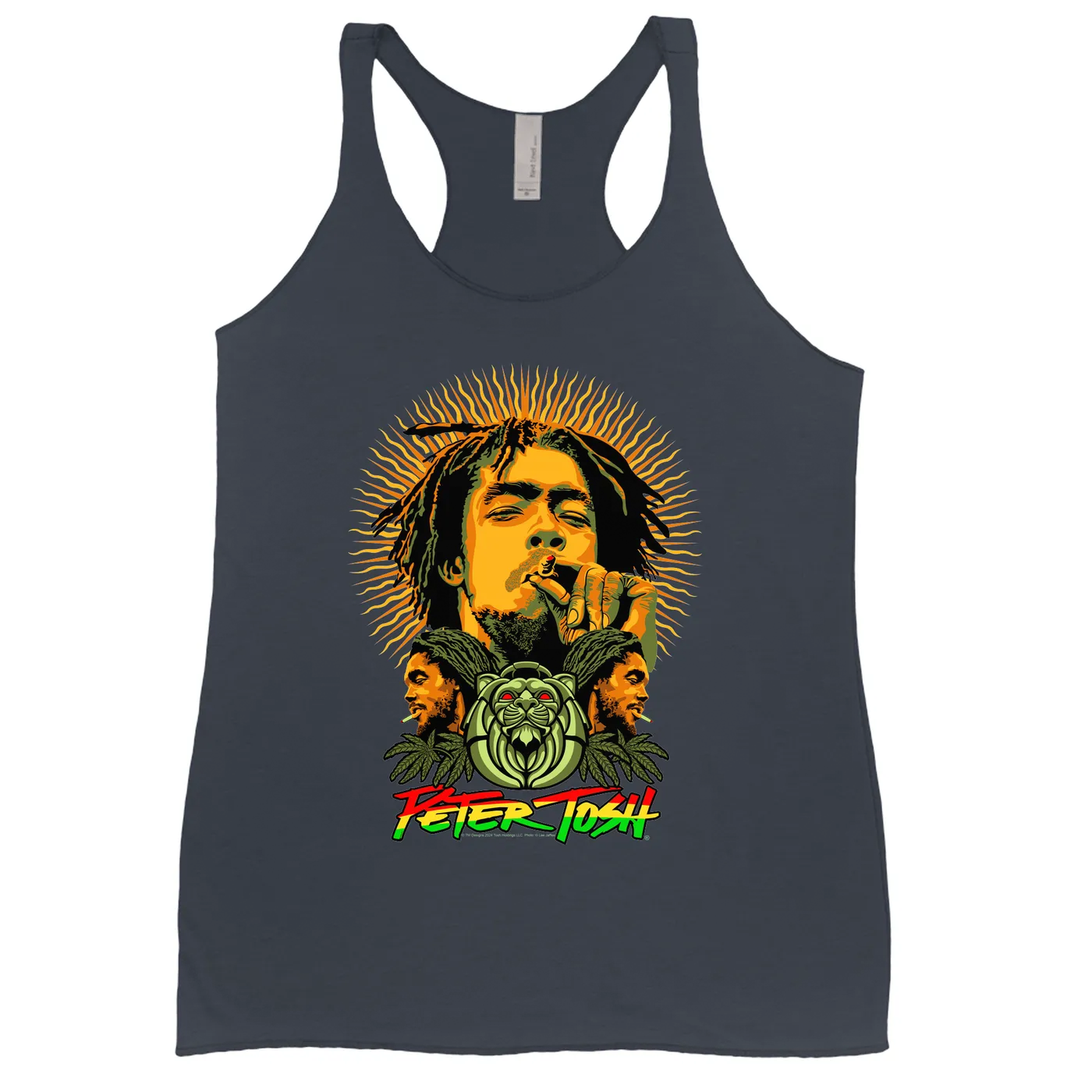 Peter Tosh Ladies' Tank Top | Rasta Sun Design Peter Tosh Shirt