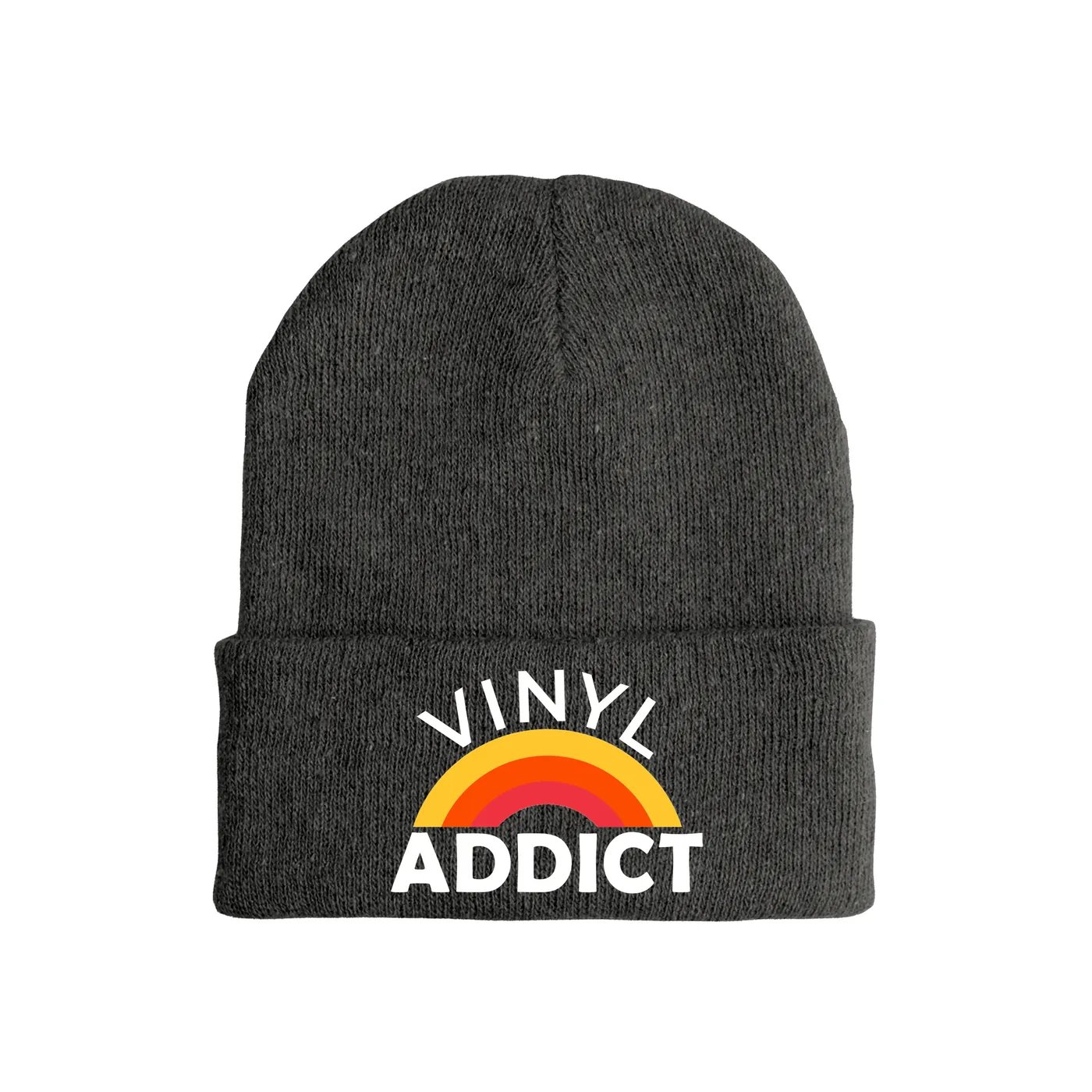 Merchbar Music Life Music Life Hat | Vinyl Addict Ombre Music Life Beanie Hat