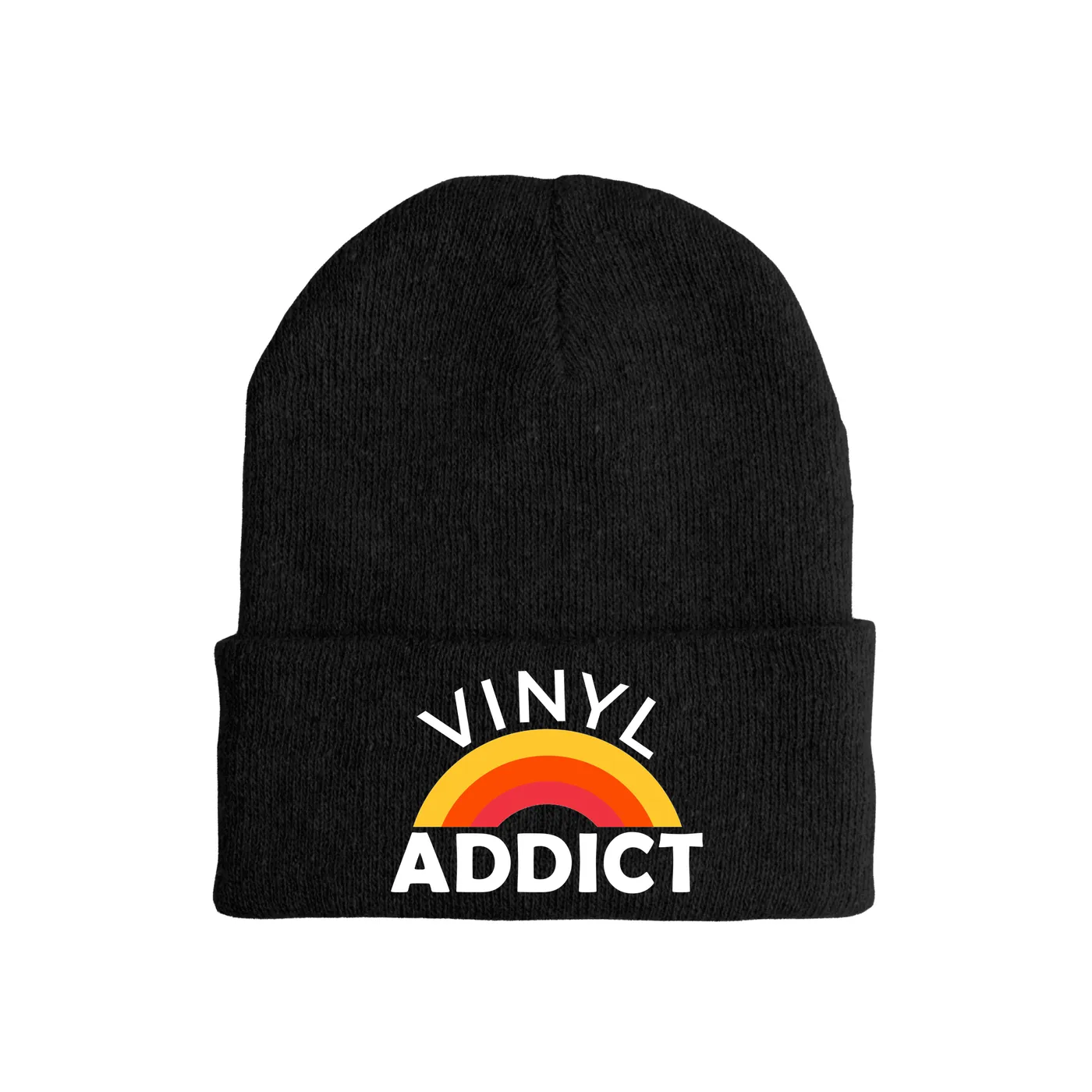 Merchbar Music Life Music Life Hat | Vinyl Addict Ombre Music Life Beanie Hat