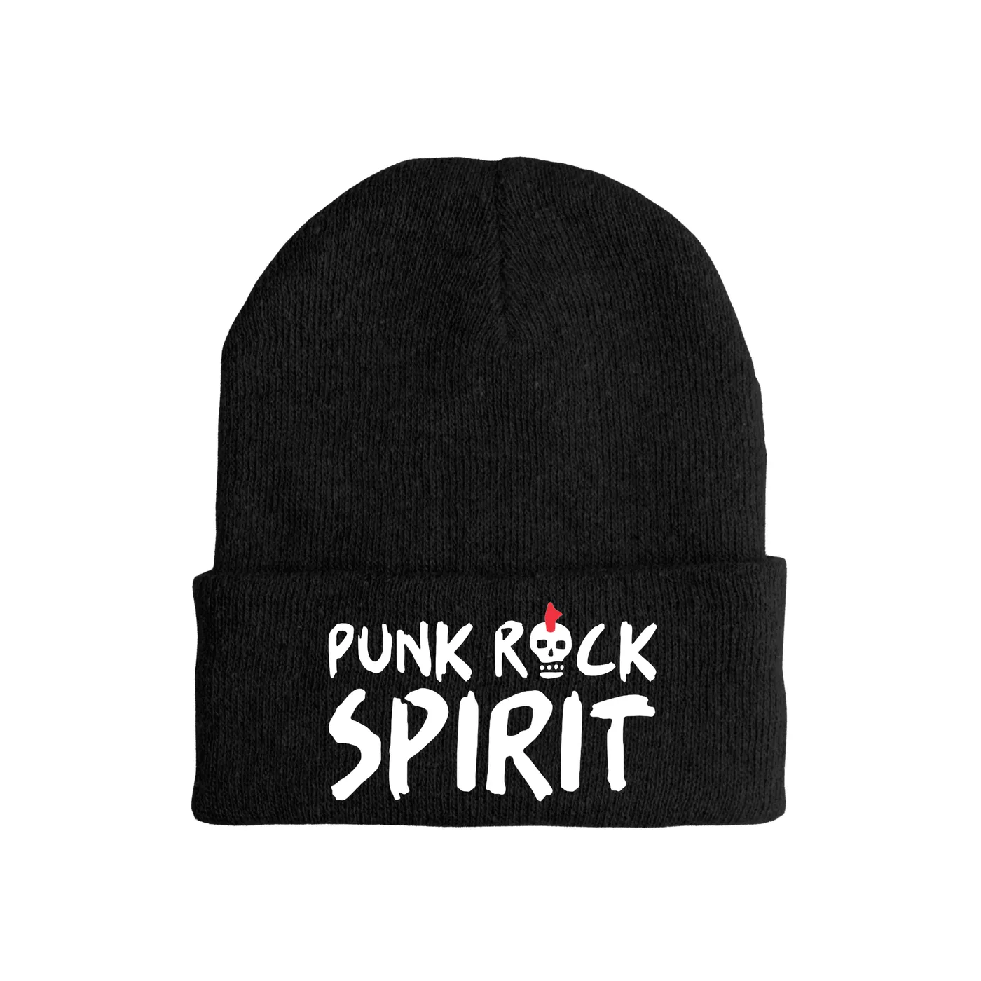 Merchbar Music Life Music Life Hat | Punk Rock Spirit Skull Music Life Beanie Hat