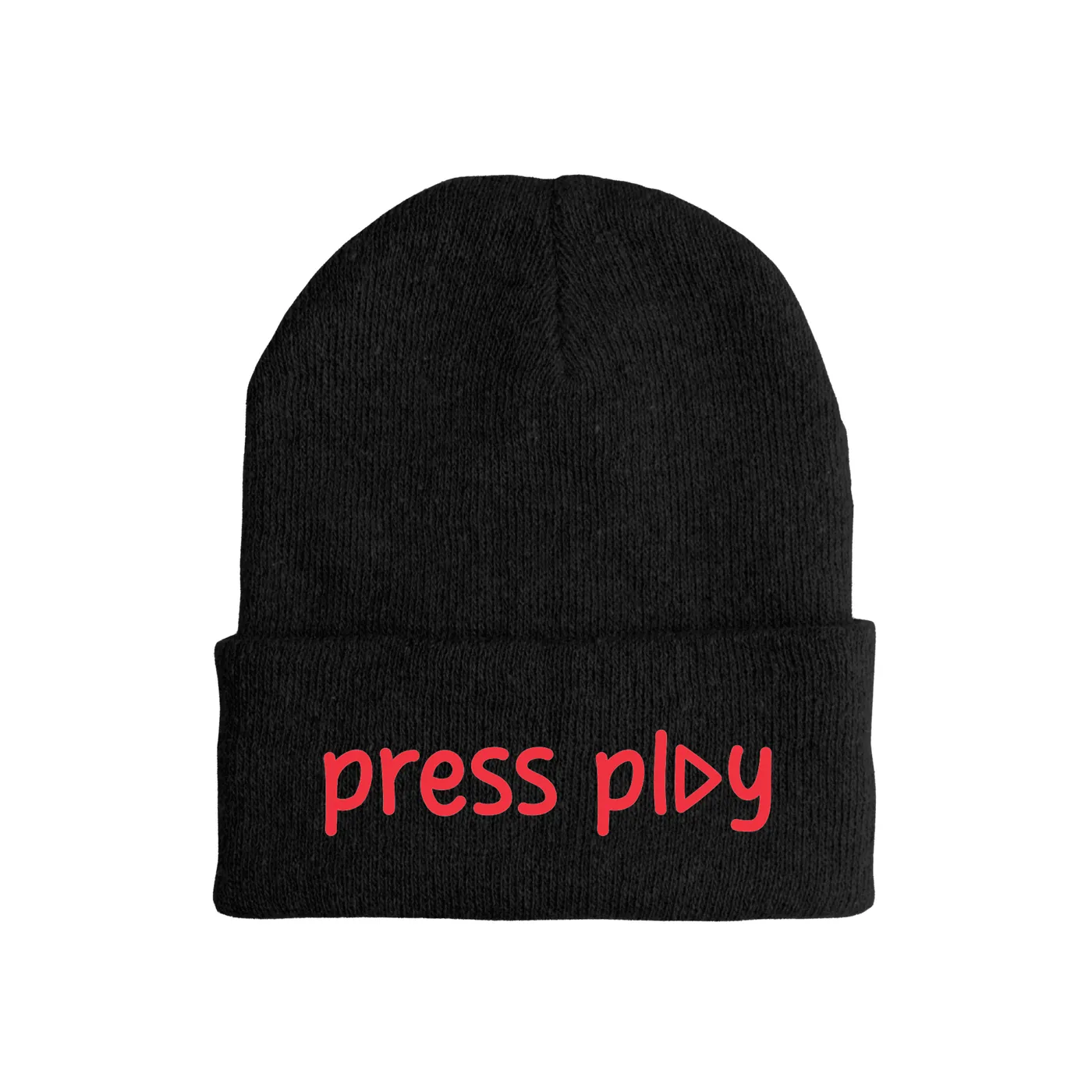 Merchbar Music Life Music Life Hat | Press Play Music Life Beanie Hat