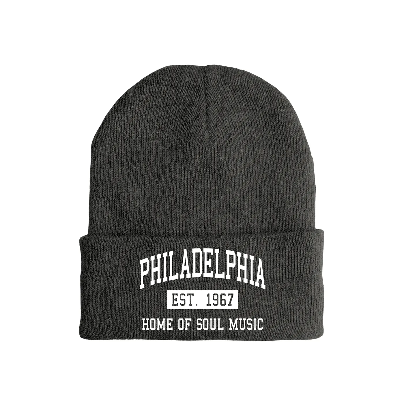 Merchbar Music Life Music Life Hat | Philadelphia Home of Soul Music Est. 1967 Music Life Beanie Hat