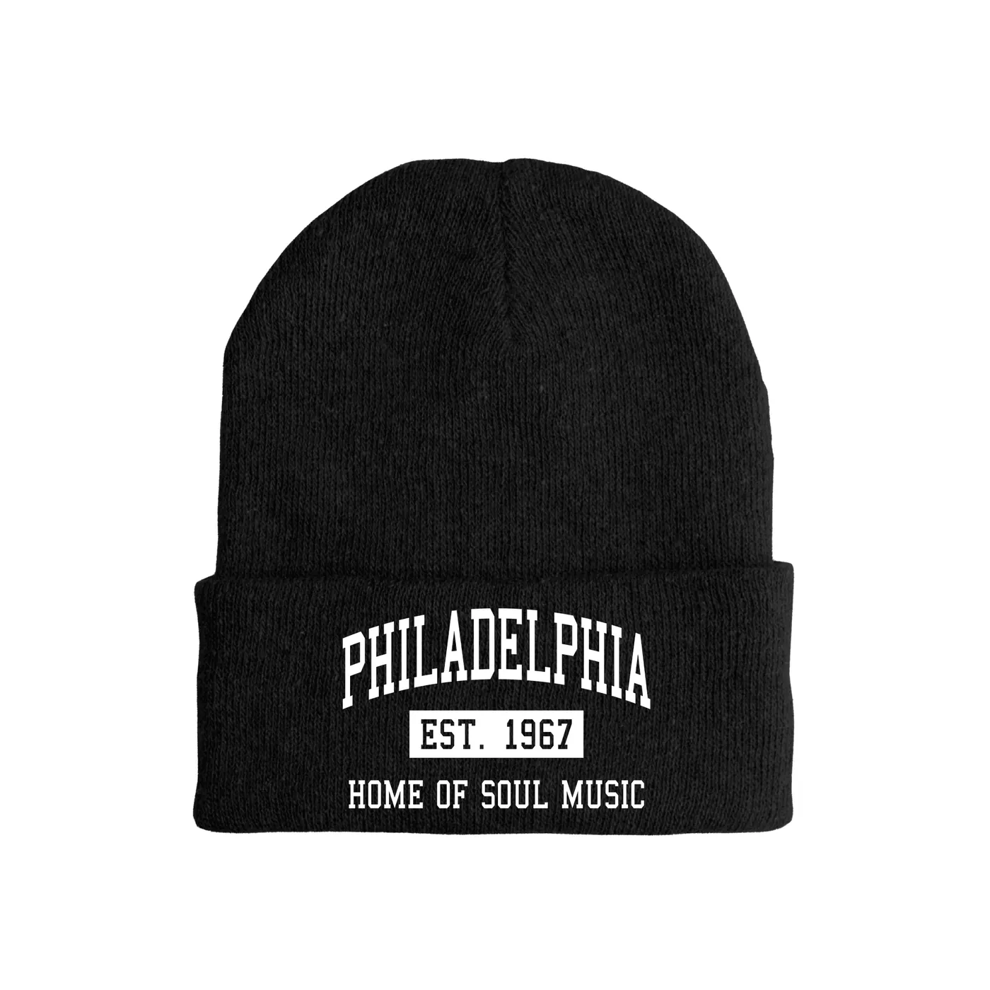Merchbar Music Life Music Life Hat | Philadelphia Home of Soul Music Est. 1967 Music Life Beanie Hat