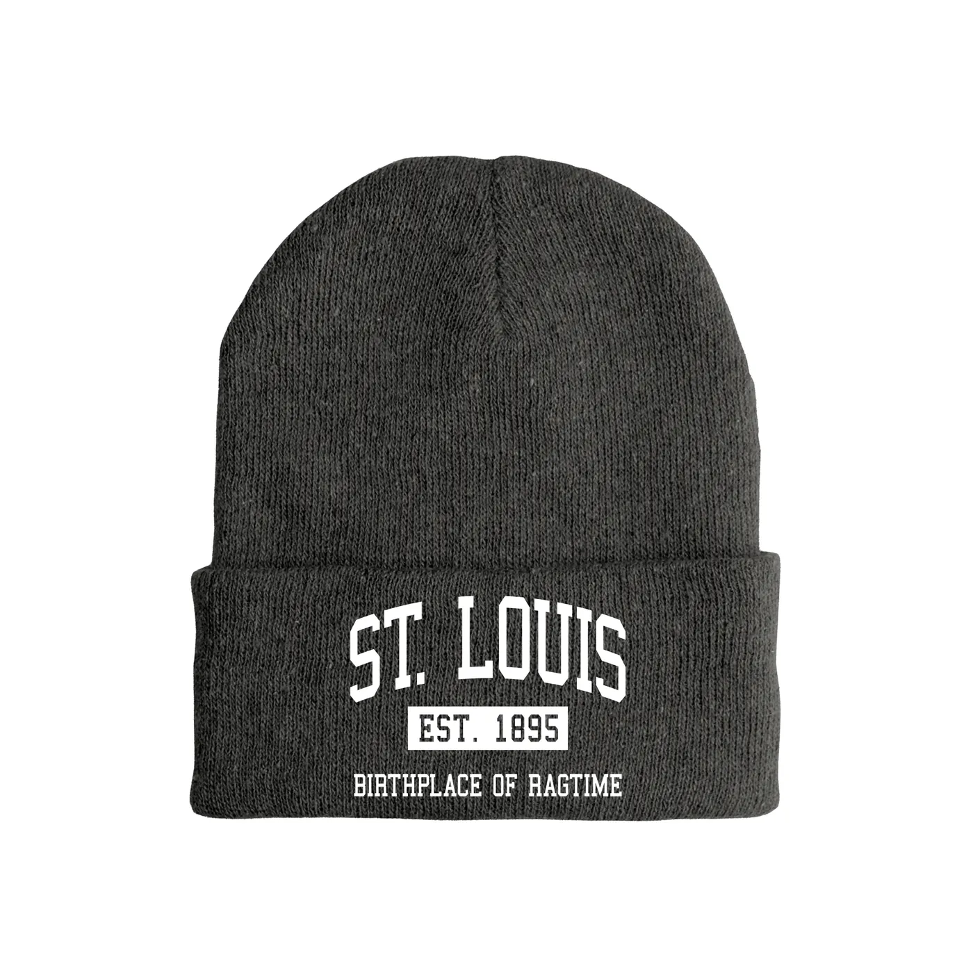 Merchbar Music Life Music Life Hat | St. Louis Birthplace of Ragtime Est. 1895 Music Life Beanie Hat