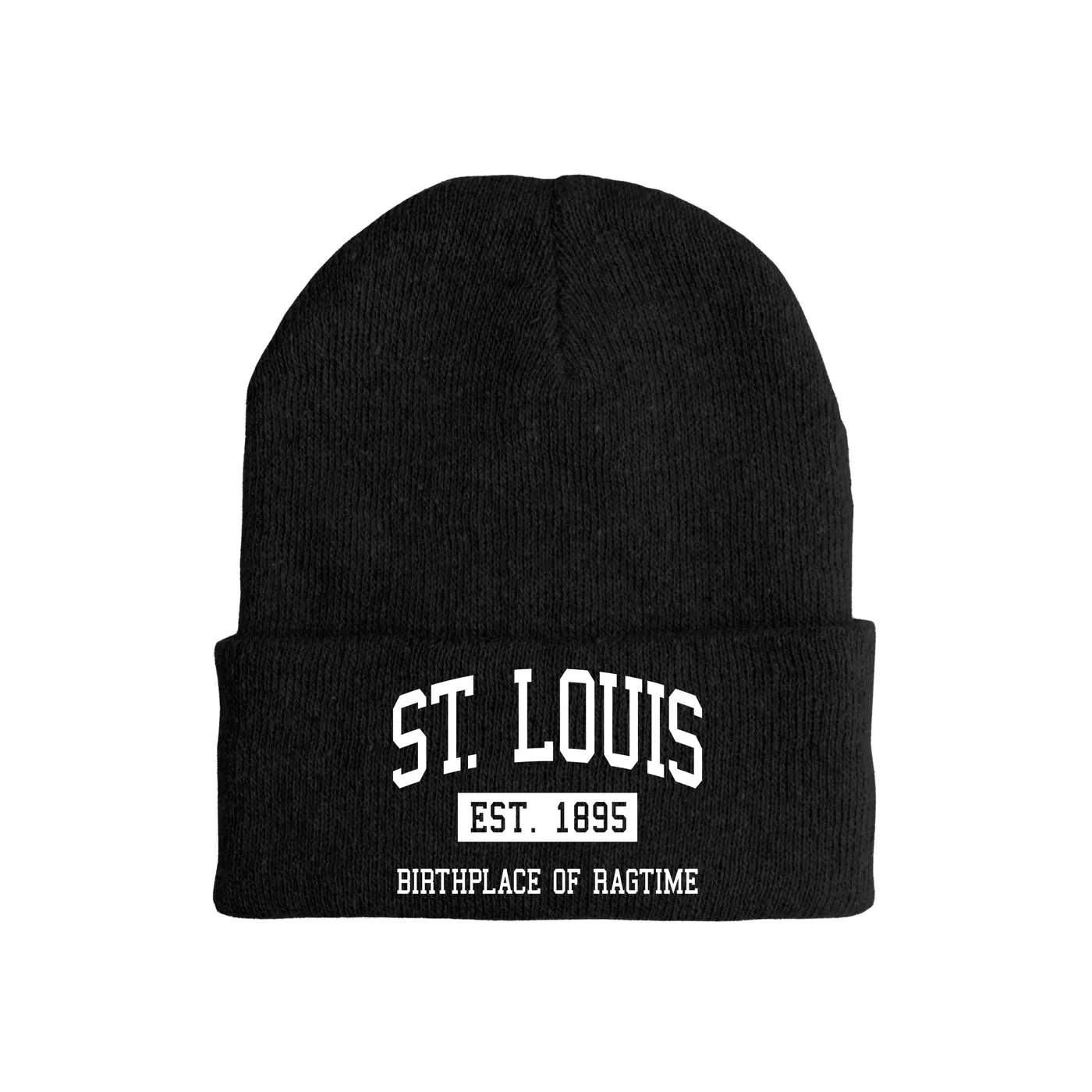 Merchbar Music Life Music Life Hat | St. Louis Birthplace of Ragtime Est. 1895 Music Life Beanie Hat