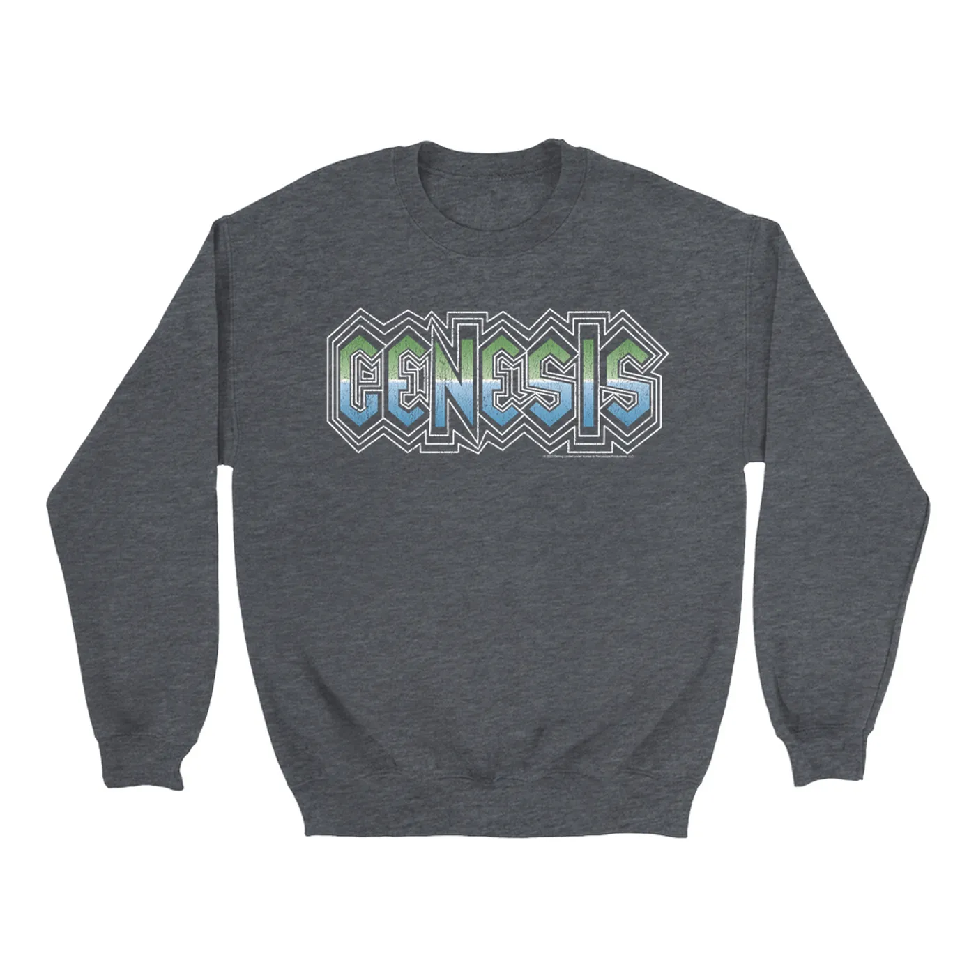 Genesis Sweatshirt | Retro Vintage Vibration Logo Distressed Genesis Sweatshirt