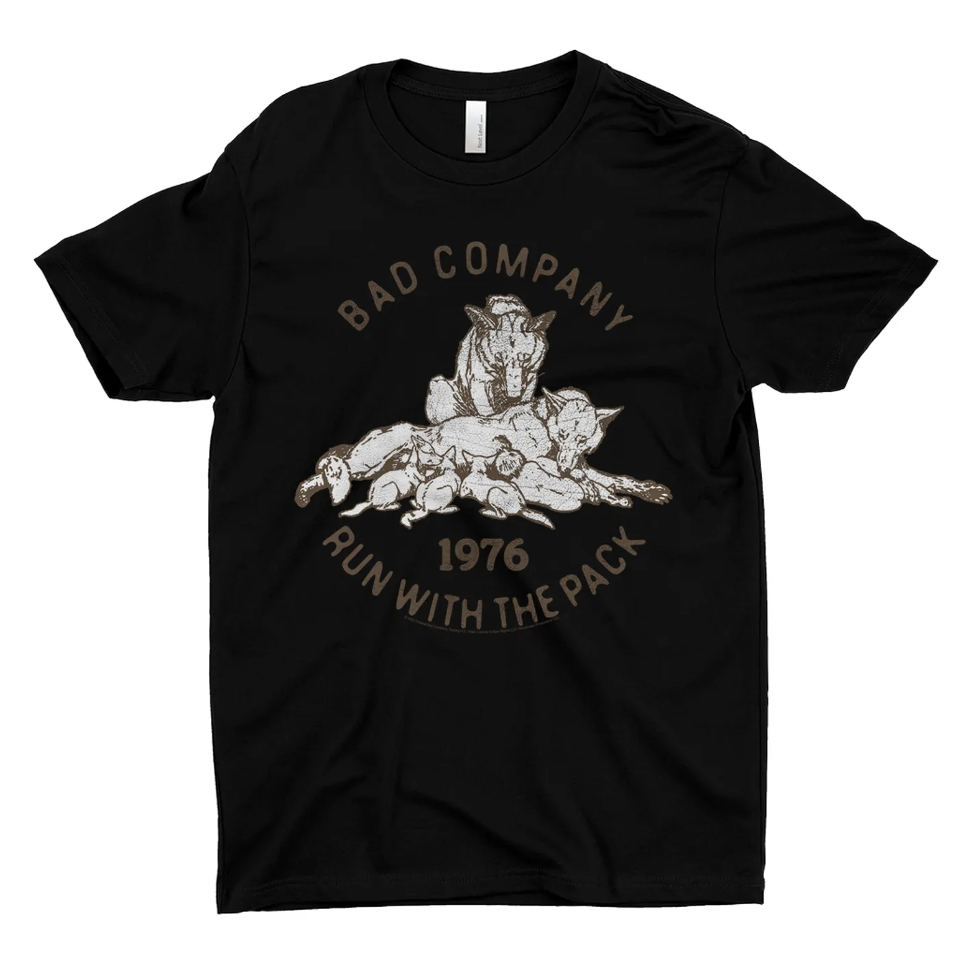 Bad Company T-Shirt | 1976 Run With The Pack Distressed Bad Company Shirt