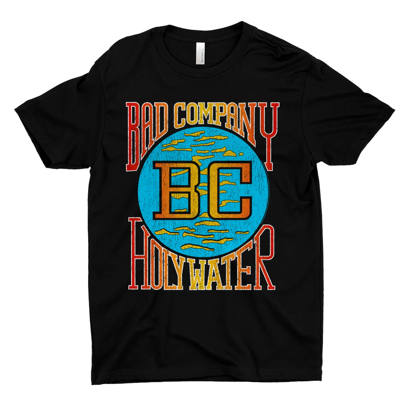 Bad Company T-Shirt | Retro Colorful Holy Water Distressed Bad Company Shirt