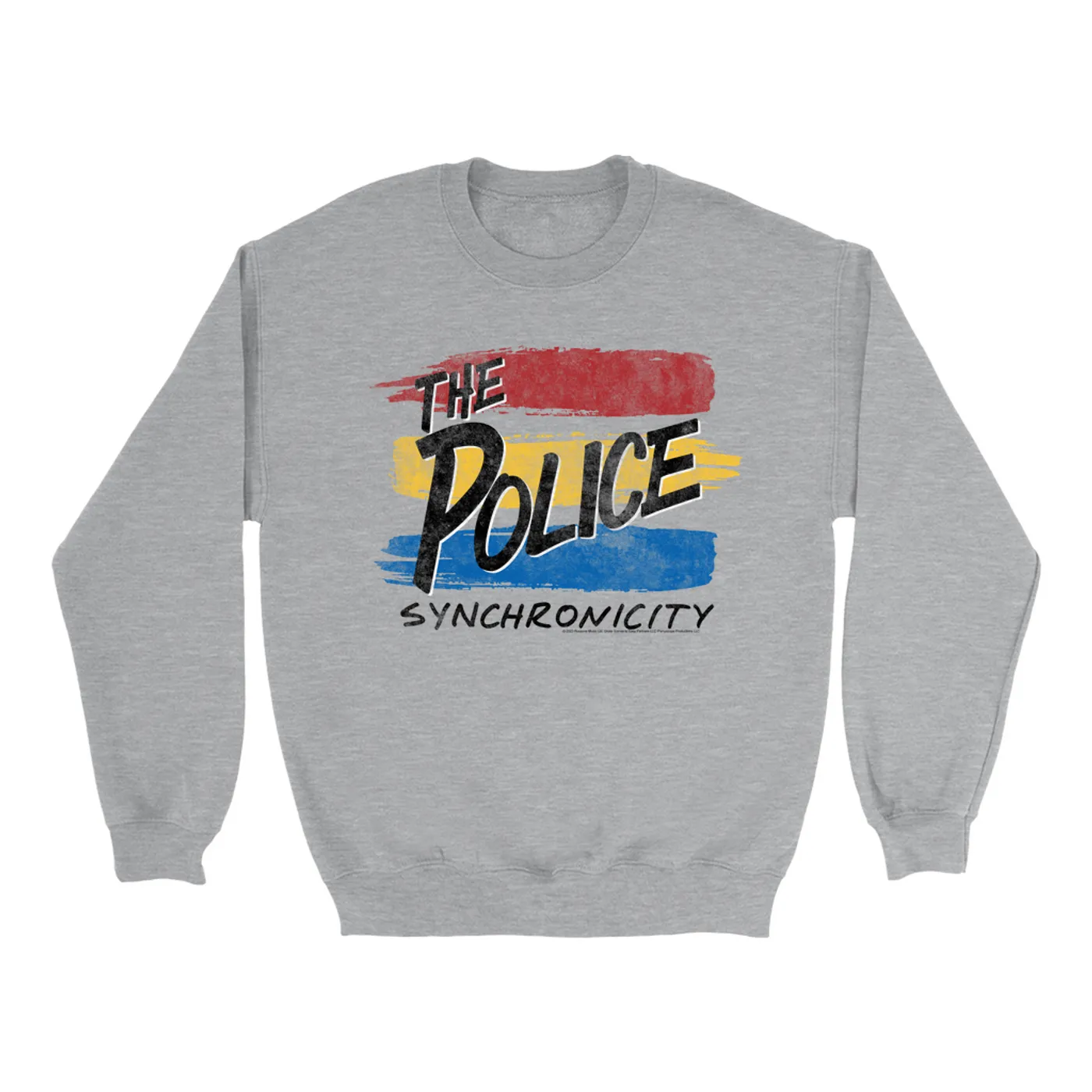 The Police Sweatshirt | Sketch Synchronicity Album Logo Distressed The Police Sweatshirt