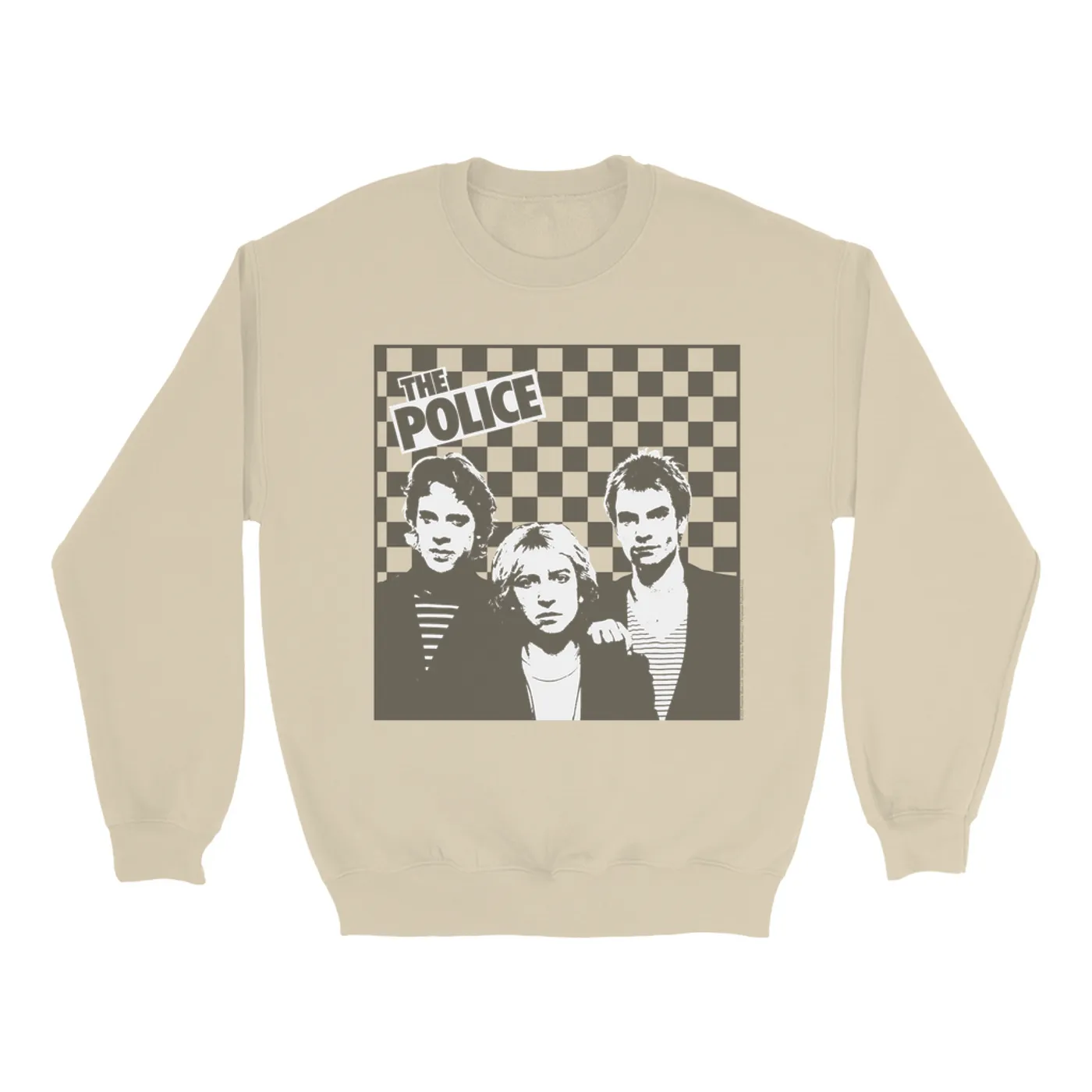 The Police Sweatshirt | The Trio Retro Checkered The Police Sweatshirt