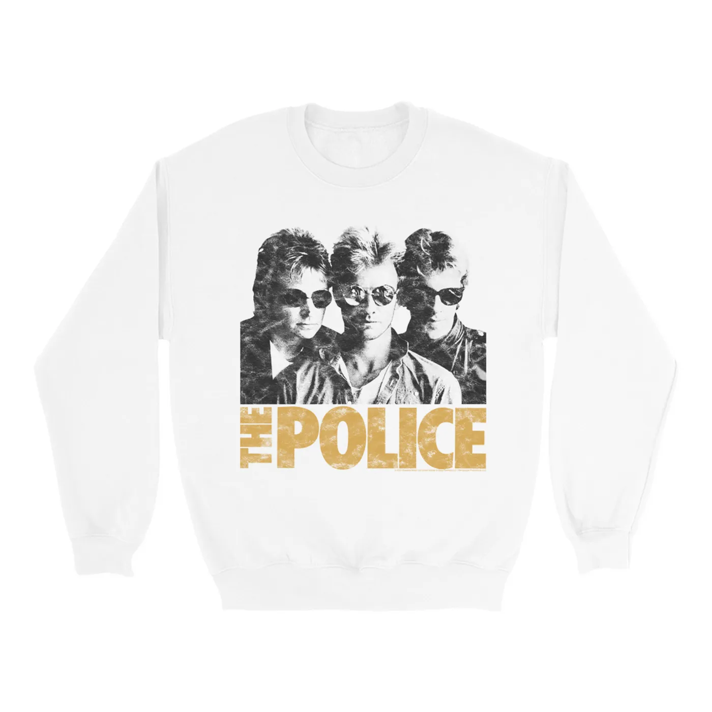 The Police Sweatshirt | The Trio Distressed In Neutrals The Police Sweatshirt