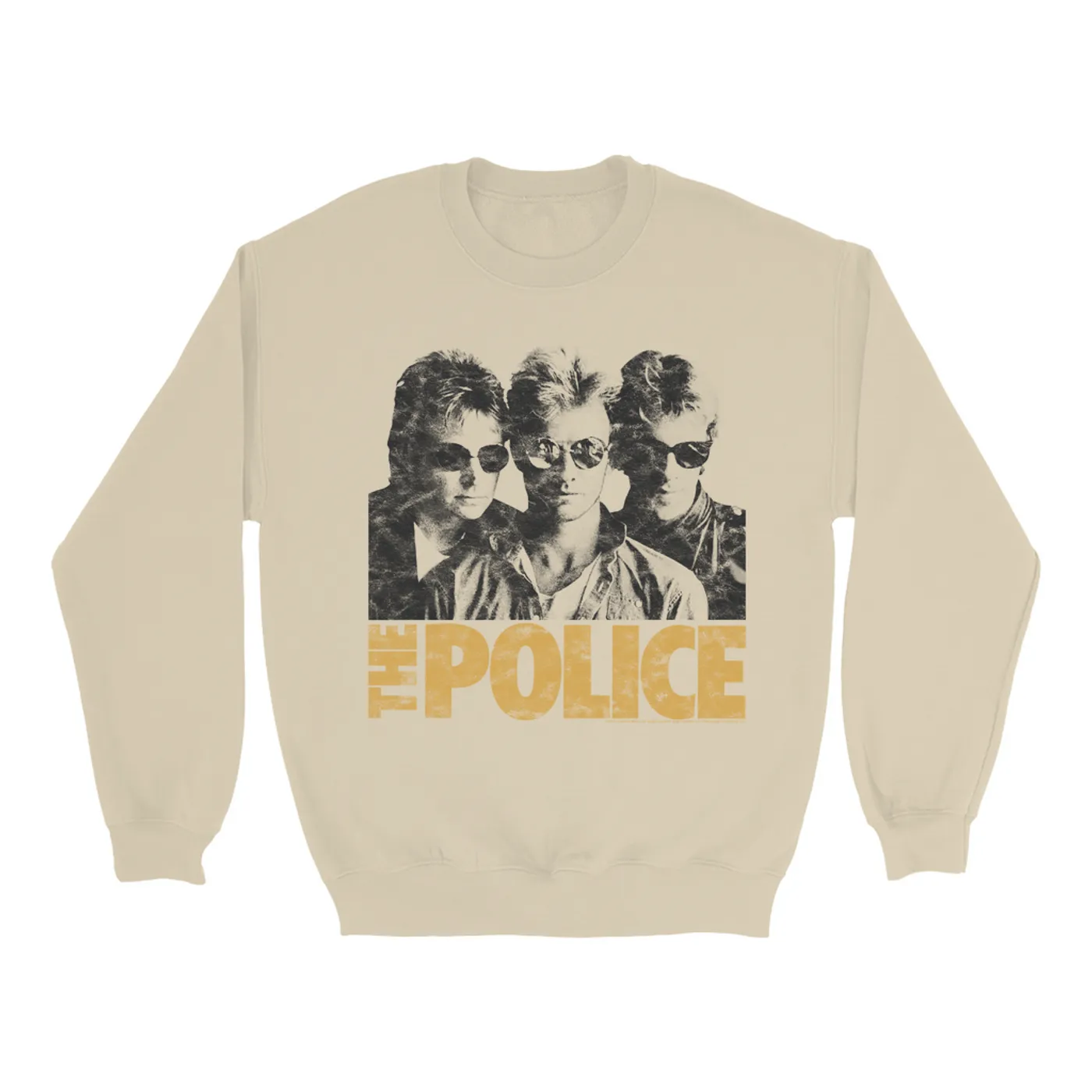 The Police Sweatshirt | The Trio Distressed In Neutrals The Police Sweatshirt