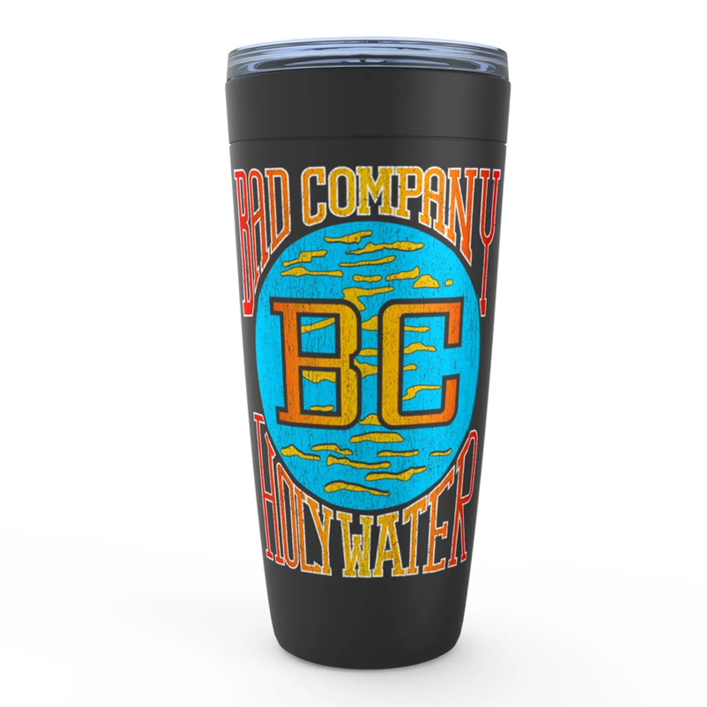 Bad Company Viking Tumbler | Retro Colorful Holy Water Distressed Bad Company Tumbler