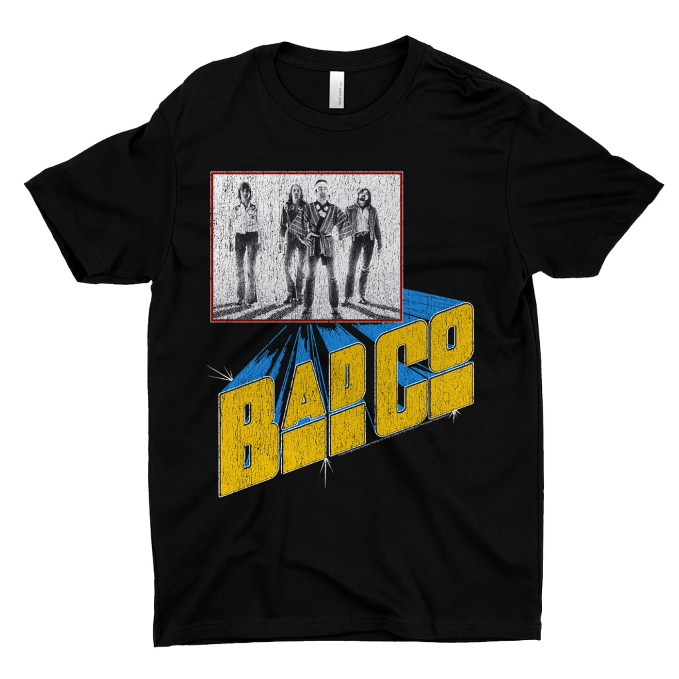 Bad Company T-Shirt | 1976 Run With The Pack Concert Distressed Bad Company Shirt
