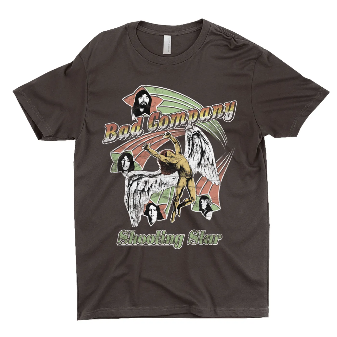 Bad Company T-Shirt | Retro Bad Company Shooting Star '75 Distressed Bad Company Shirt