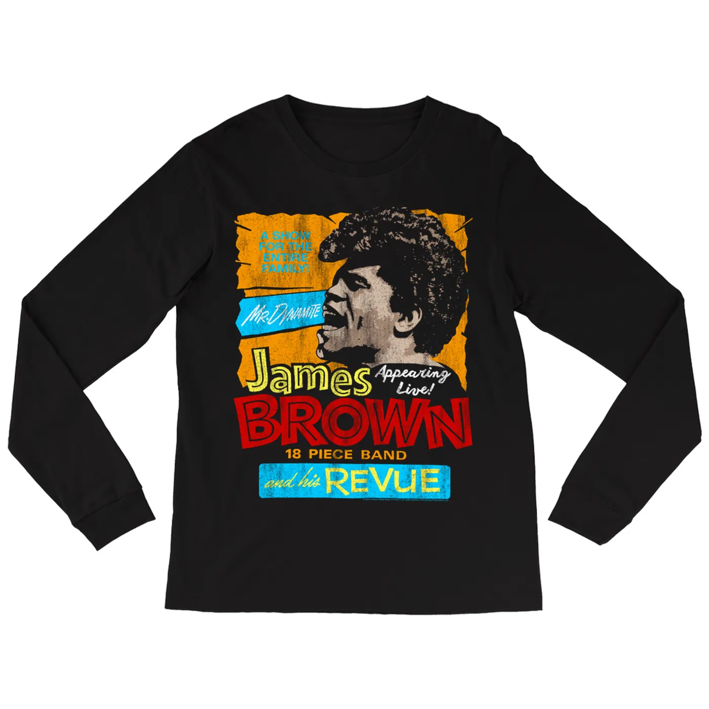 James Brown Long Sleeve Shirt | A Show For The Family WIth Mr. Dynamite And His Revue James Brown Shirt