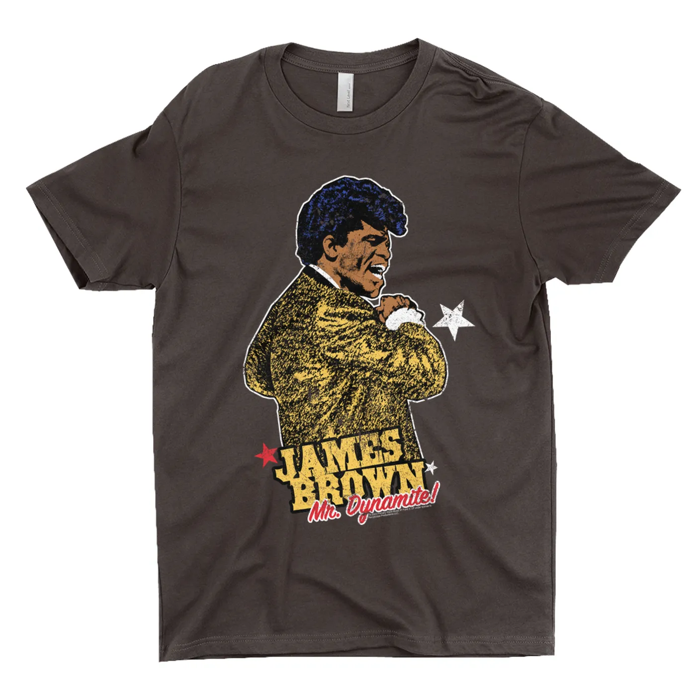 James Brown T-Shirt | Mr. Dynamite Chalk Effect Distressed James Brown Shirt