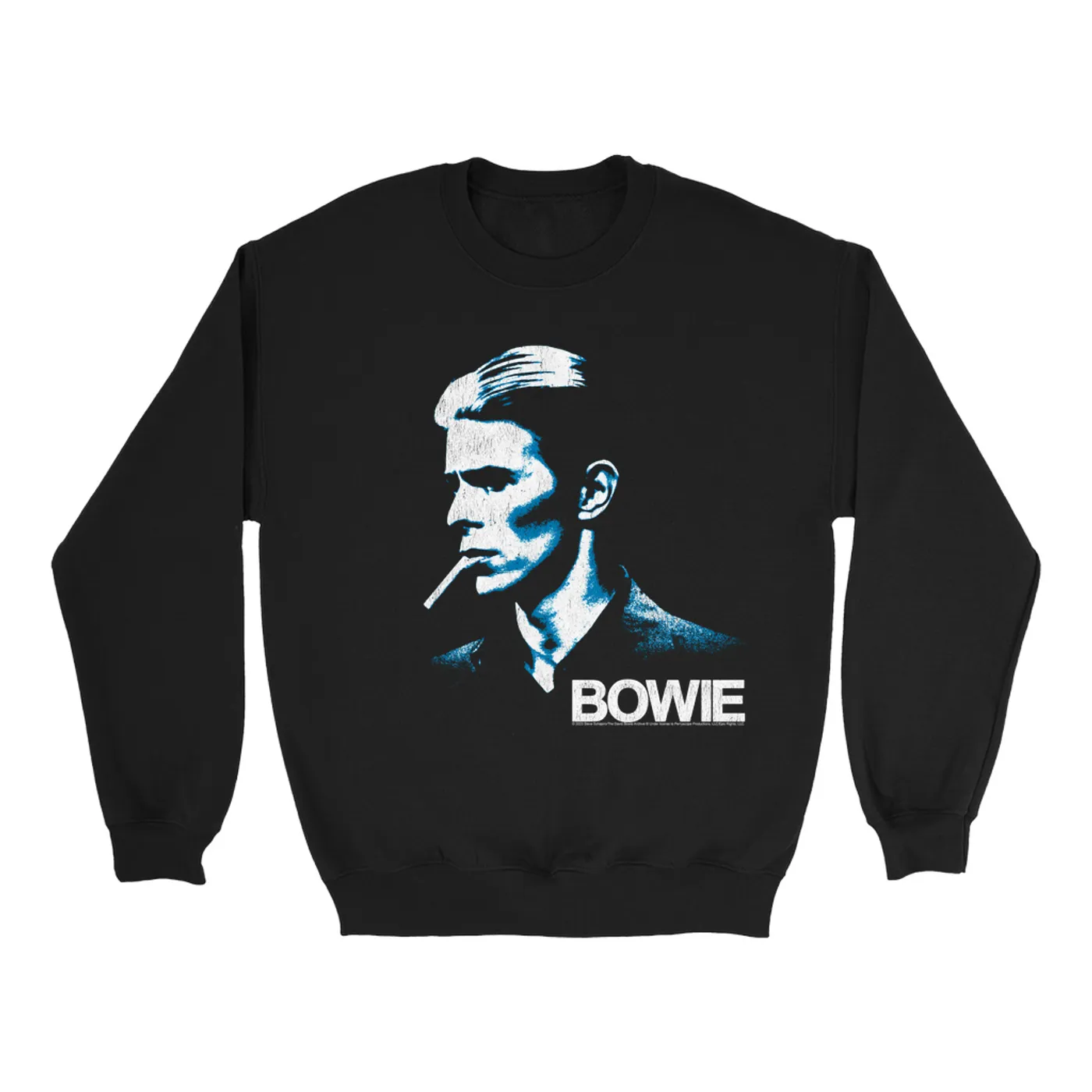 David Bowie Sweatshirt | Isolar Shadow Album Image Distressed (Merchbar Exclusive) David Bowie Sweatshirt