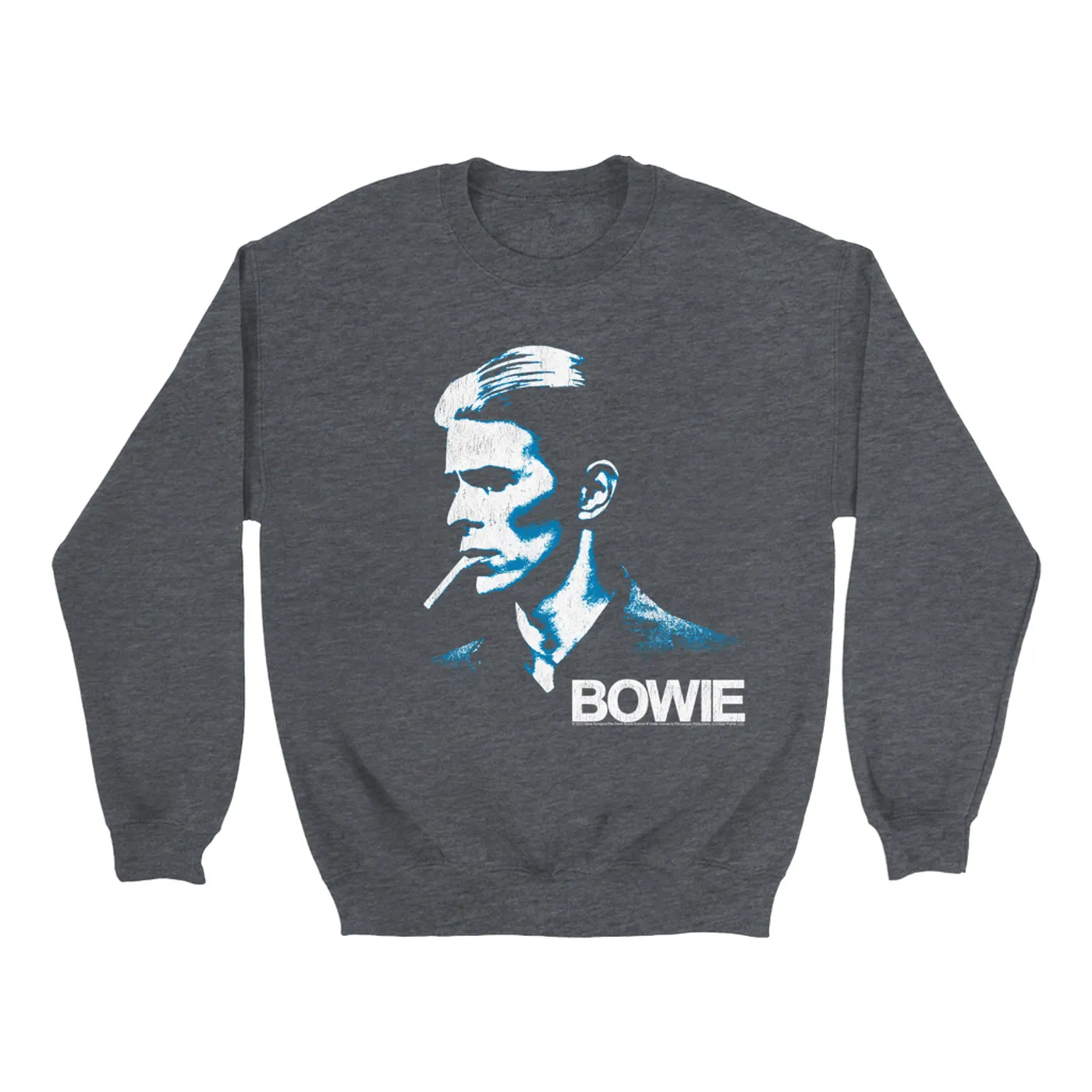 David Bowie Sweatshirt | Isolar Shadow Album Image Distressed (Merchbar Exclusive) David Bowie Sweatshirt