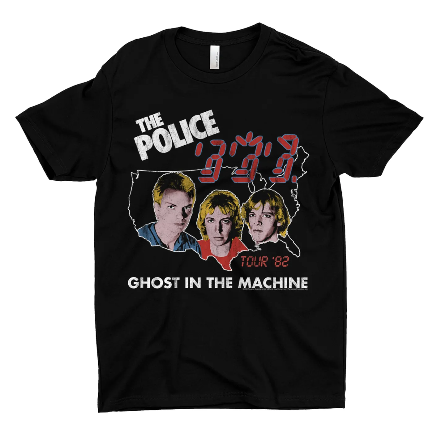 The Police T-Shirt | Ghost In The Machine U.S. 1982 Tour The Police Shirt