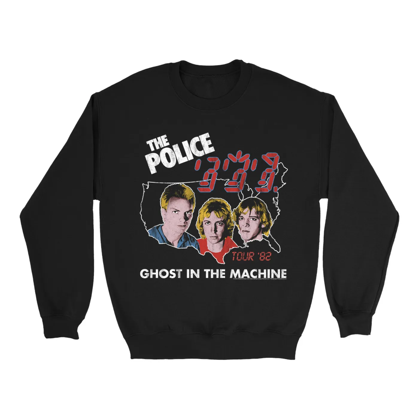 The Police Sweatshirt | Ghost In The Machine U.S. 1982 Tour The Police Sweatshirt
