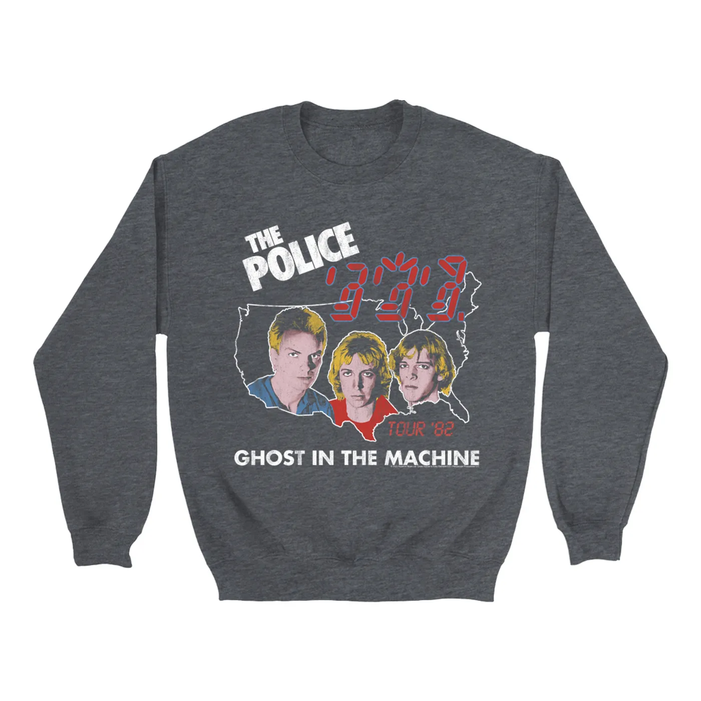 The Police Sweatshirt | Ghost In The Machine U.S. 1982 Tour The Police Sweatshirt