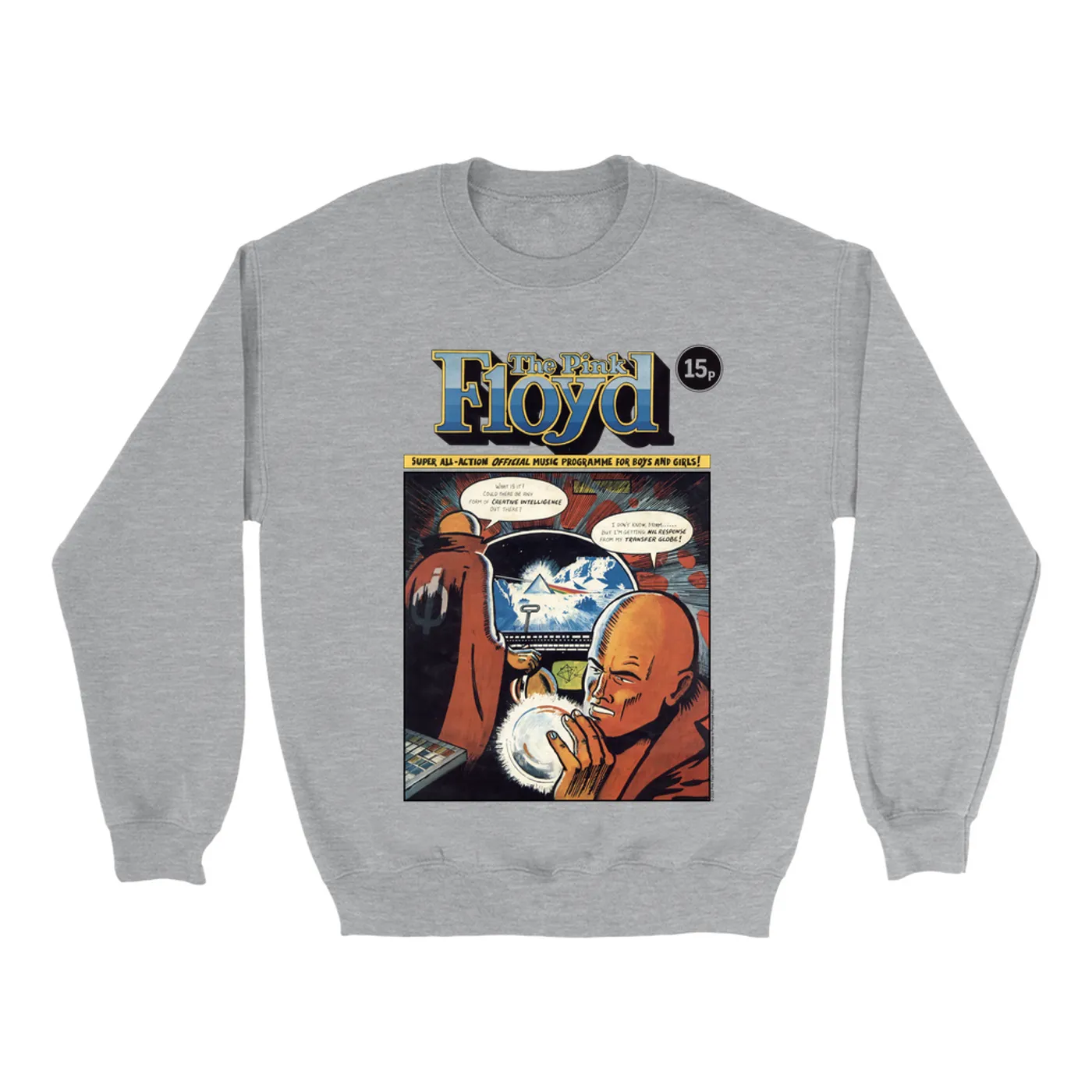 Pink Floyd Sweatshirt | Dark Side Of The Moon Comic Pink Floyd Sweatshirt