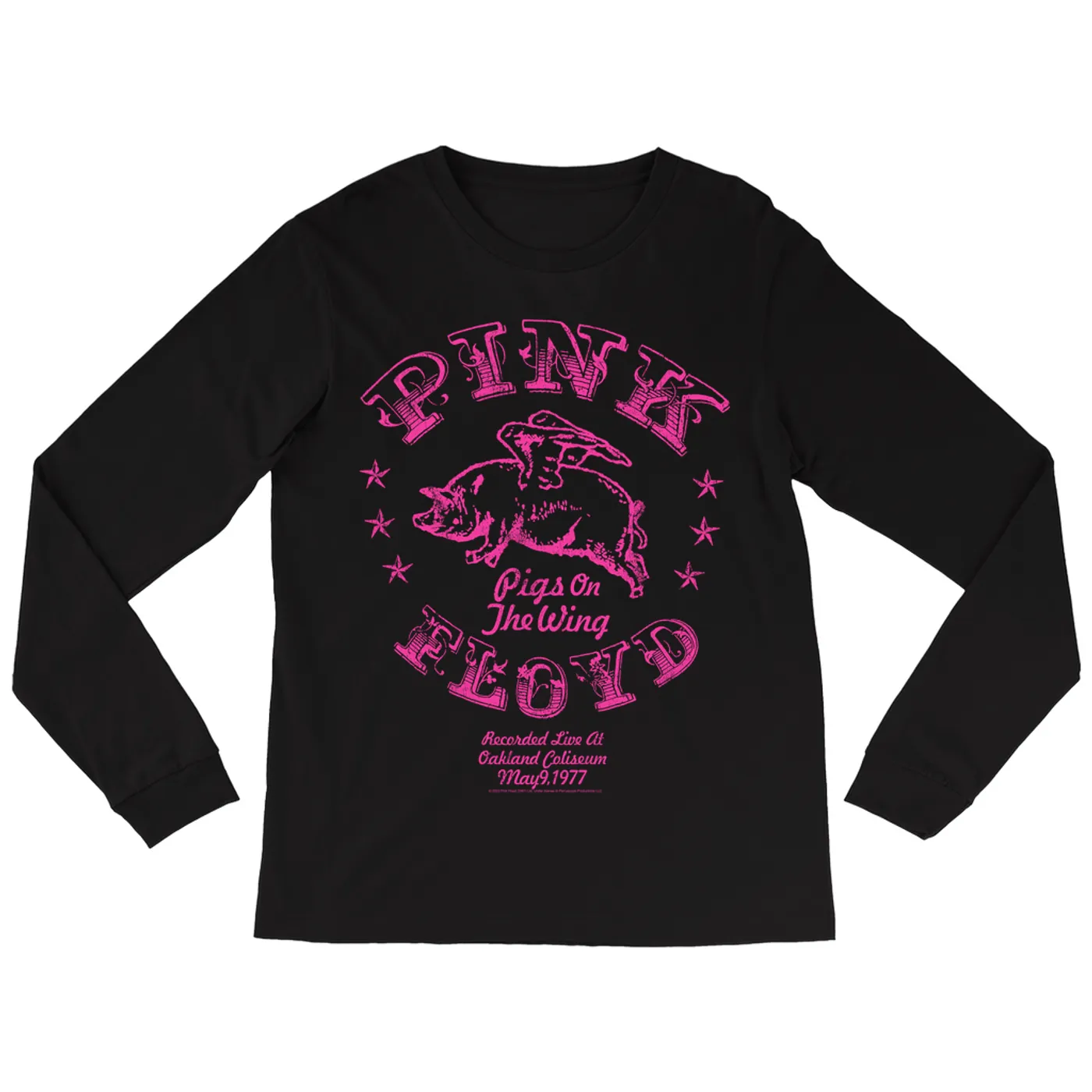 Pink Floyd Long Sleeve Shirt | Pigs On The Wing Pink Floyd Shirt