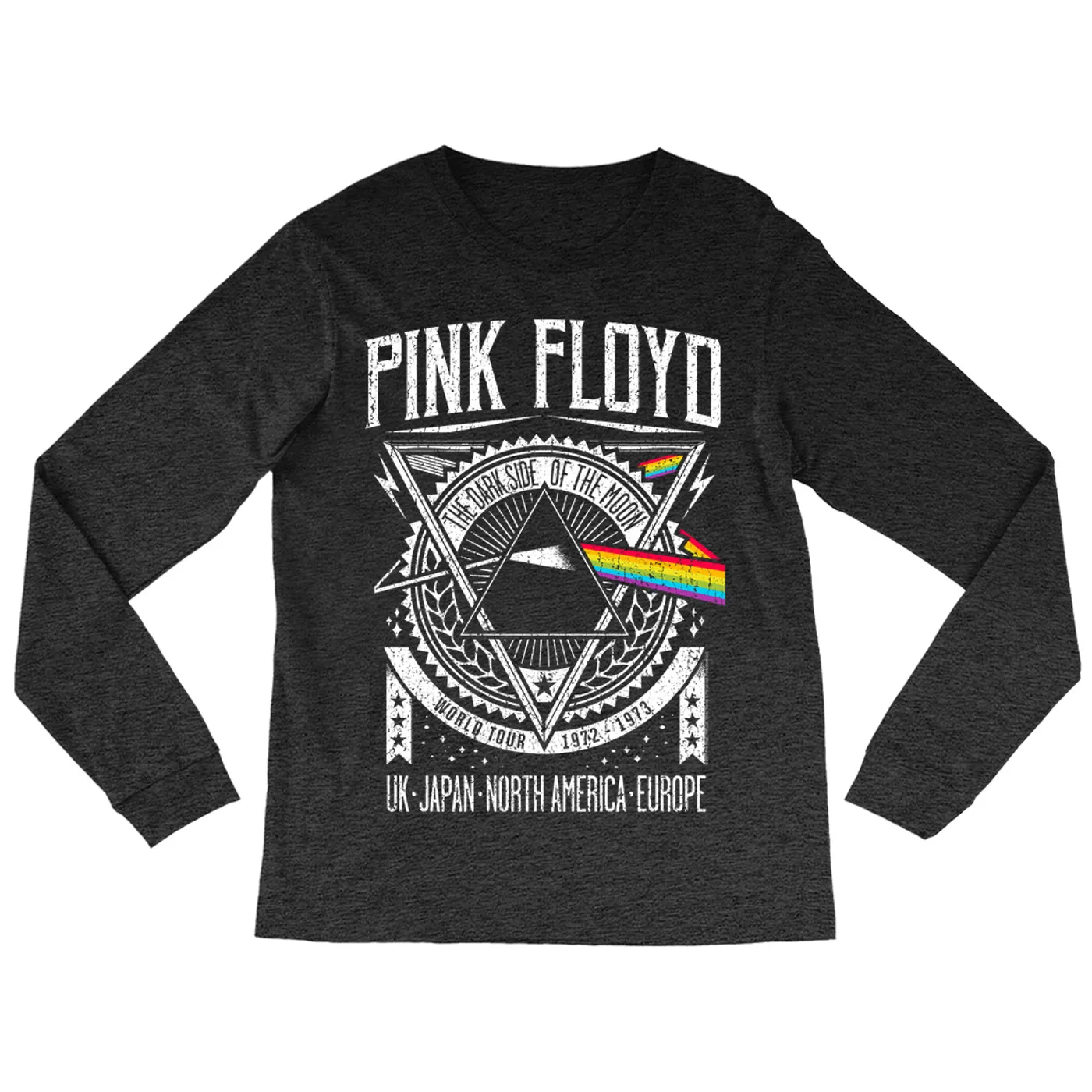 Pink Floyd Long Sleeve Shirt | Dark Side Of The Moon World Tour 1972-1973 Pink Floyd Shirt