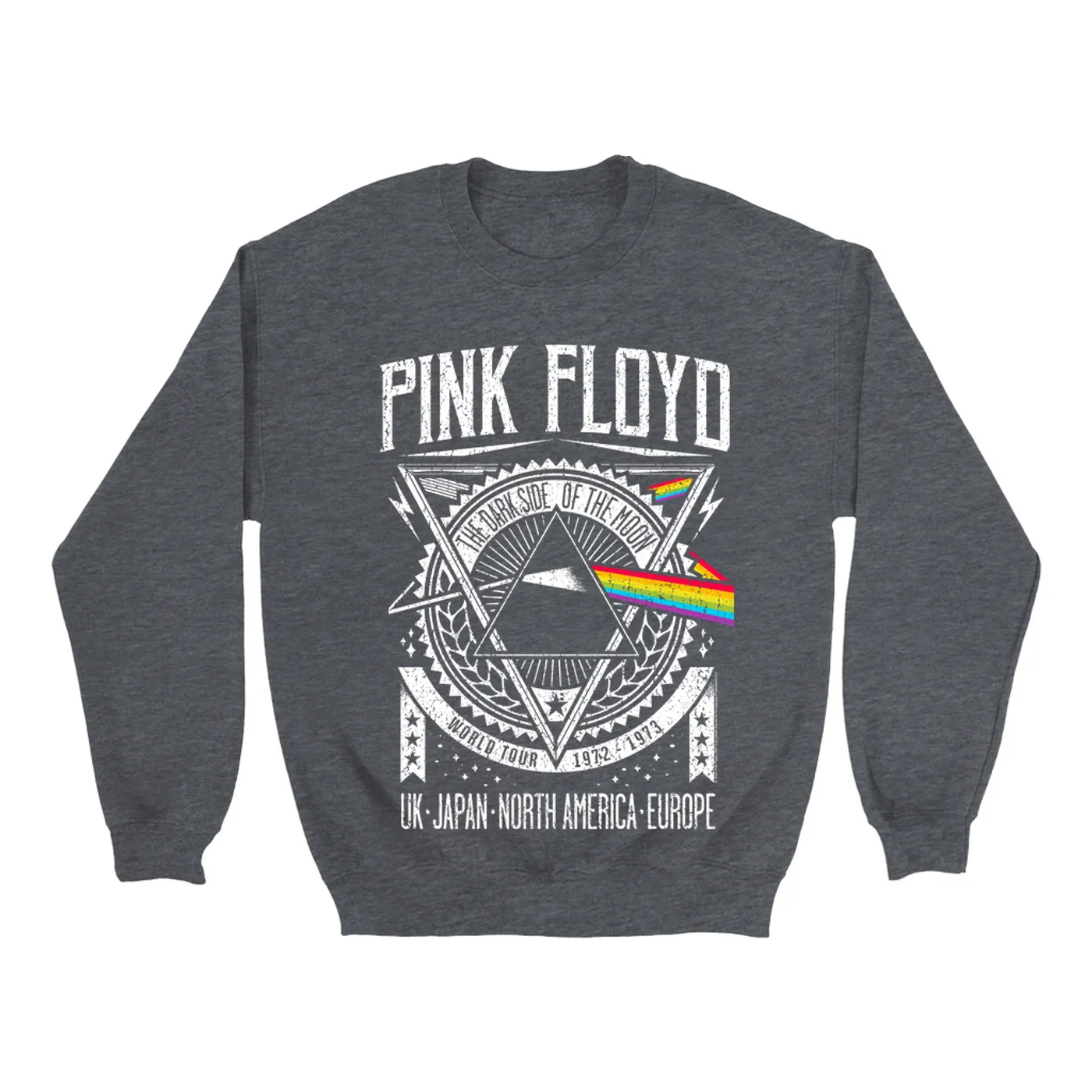 Pink Floyd Sweatshirt | Dark Side Of The Moon World Tour 1972-1973 Pink Floyd Sweatshirt