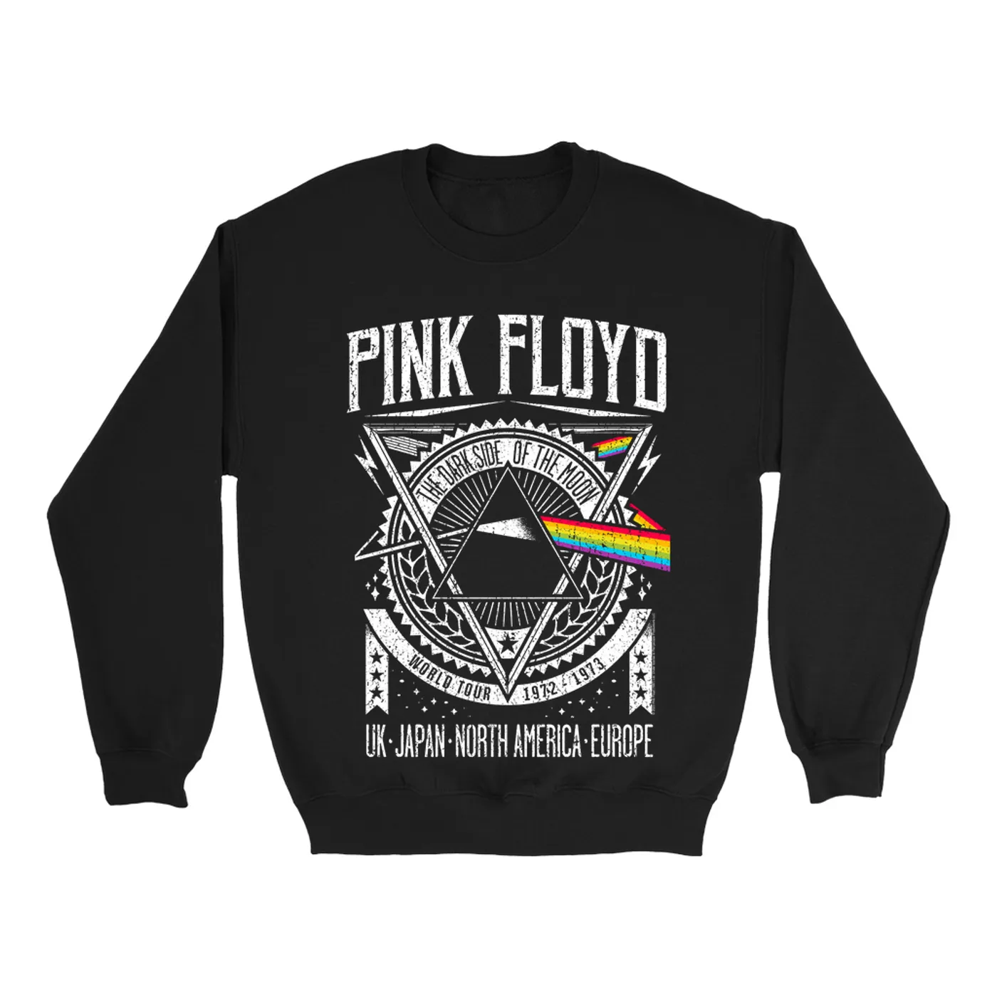 Pink Floyd Sweatshirt | Dark Side Of The Moon World Tour 1972-1973 Pink Floyd Sweatshirt