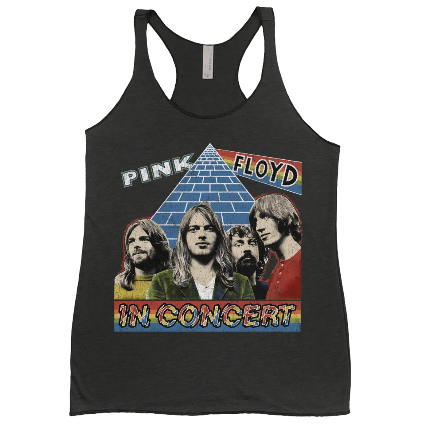 Pink Floyd Ladies' Tank Top | Dark Side Of The Moon In Concert Distressed Pink Floyd Shirt