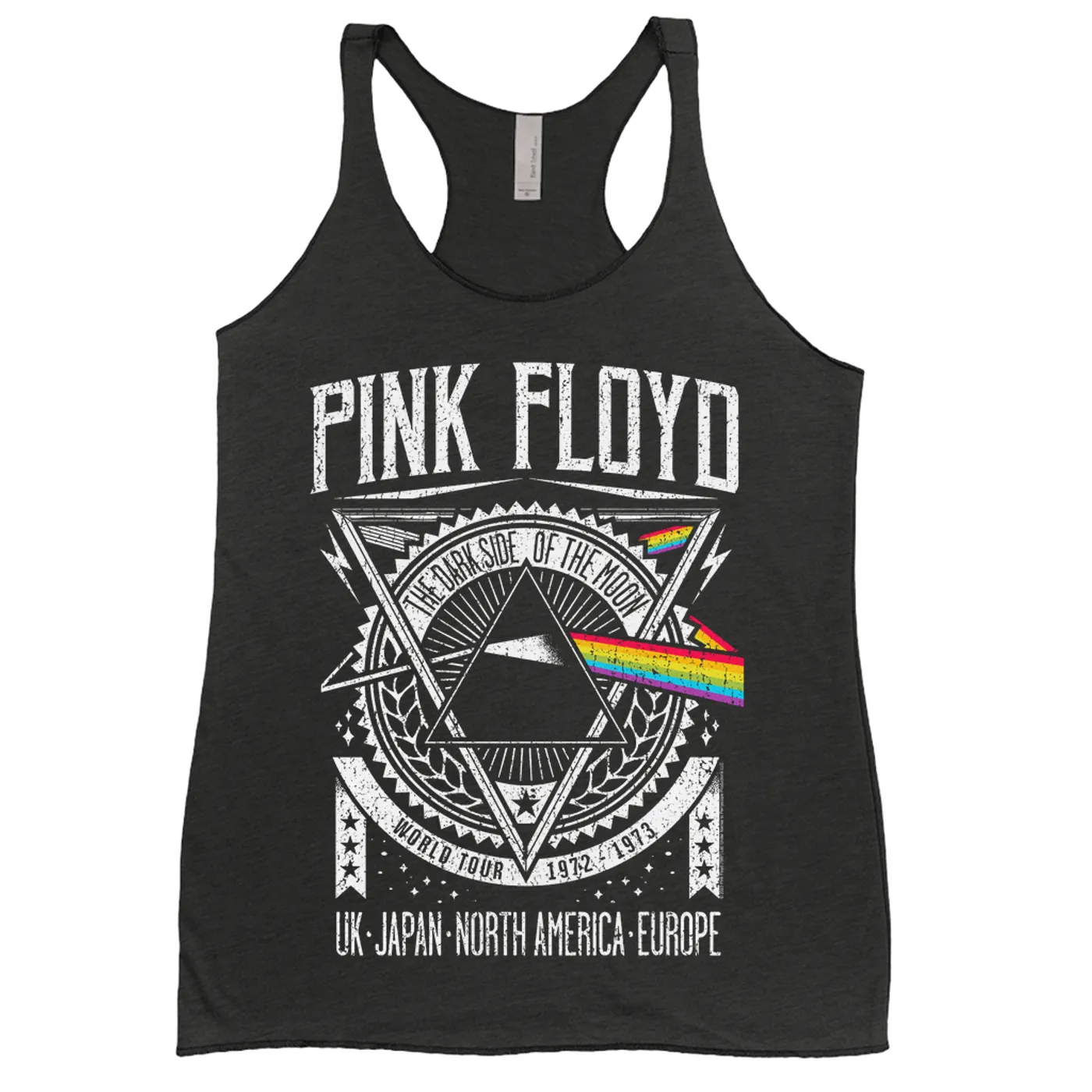 Pink Floyd Ladies' Tank Top | Dark Side Of The Moon World Tour 1972-1973 Pink Floyd Shirt