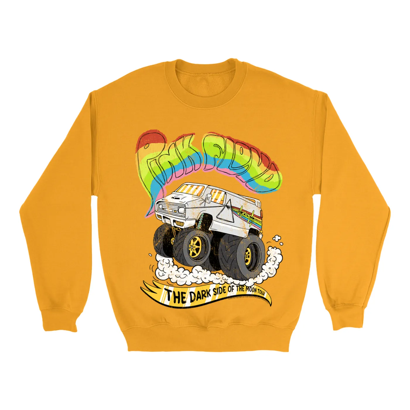 Pink Floyd Bright Colored Sweatshirt | Dark Side Of The Moon Tour Road Trip (Merchbar Exclusive) Pink Floyd Sweatshirt