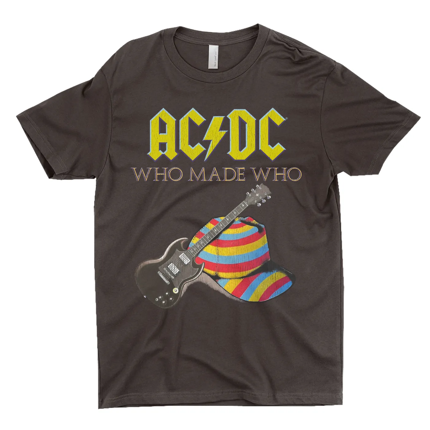AC/DC T-Shirt | Who Made Who Cap And Guitar ACDC Shirt