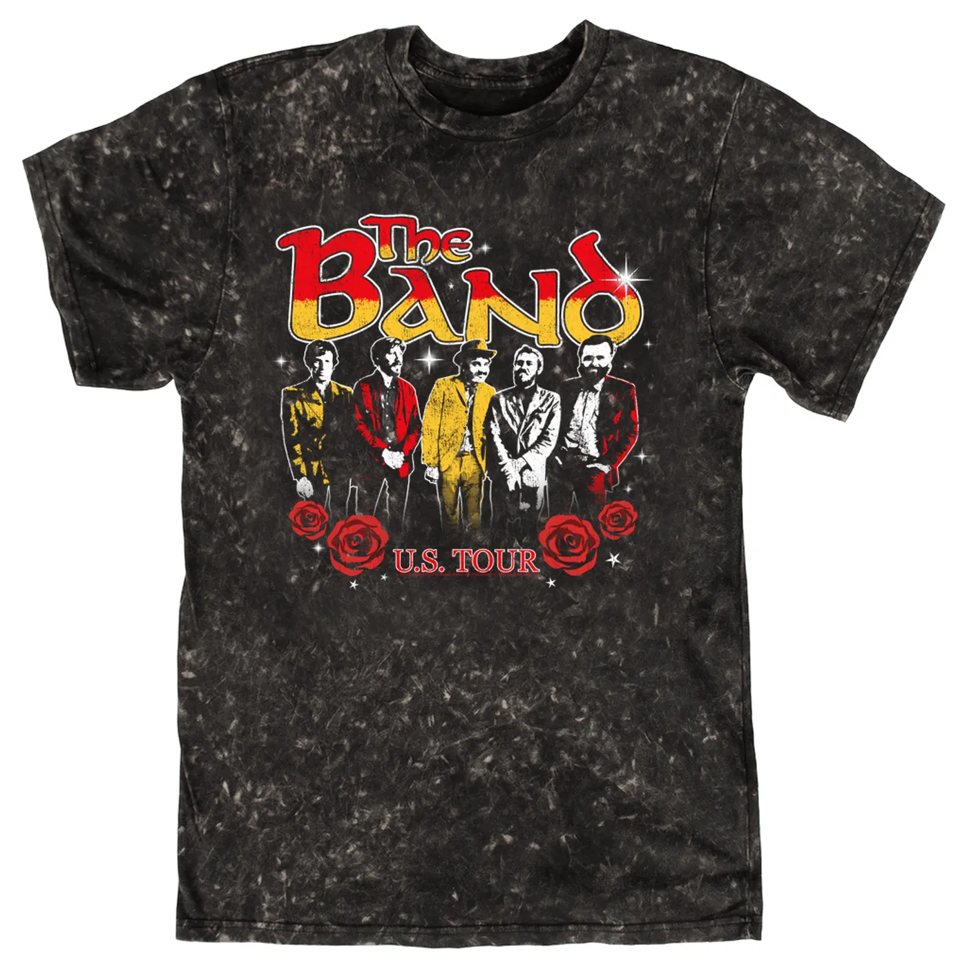 The Band T-shirt | Retro U.S. Tour Distressed The Band Mineral Wash Shirt
