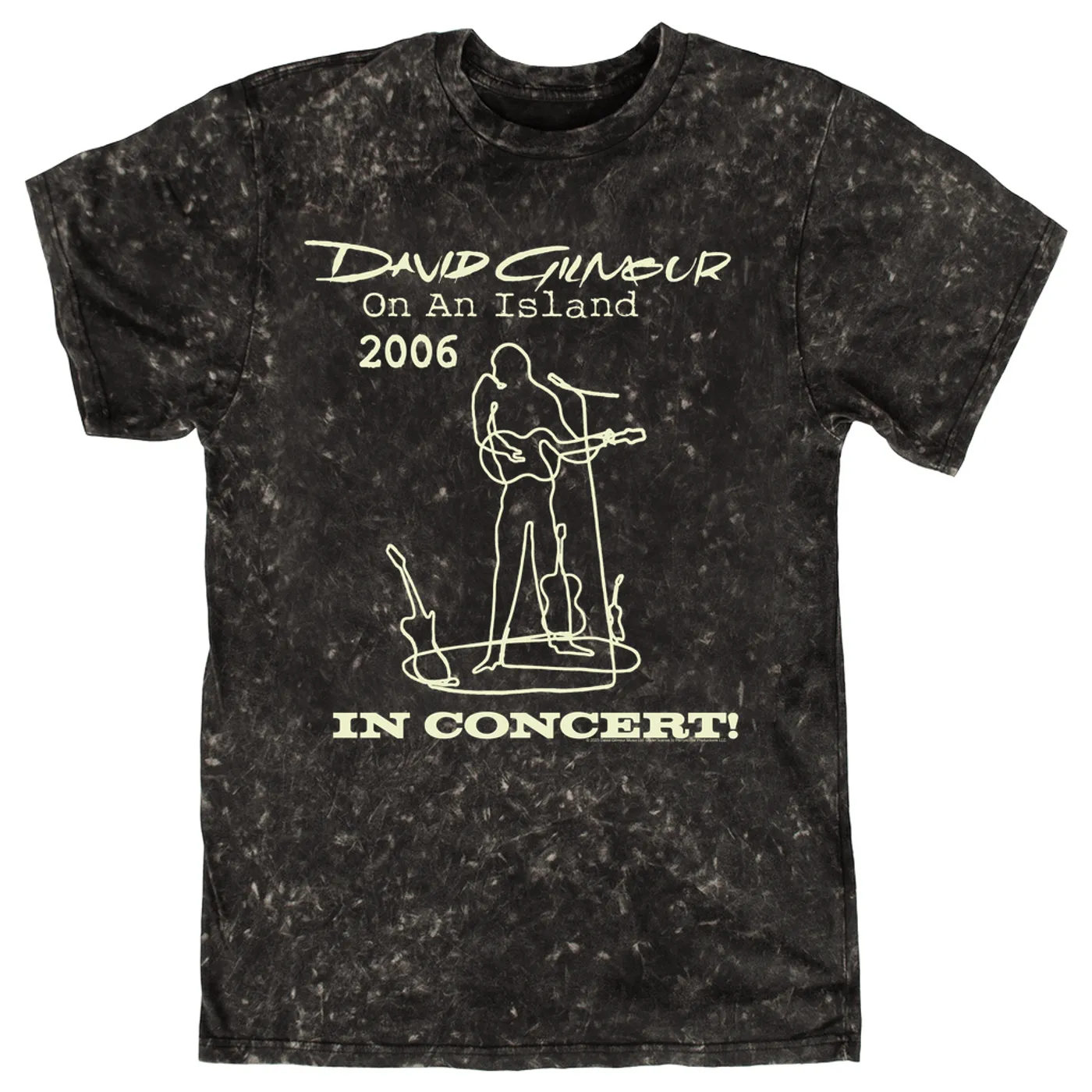 David Gilmour T-shirt | On An Island In Concert 2006 David Gilmour Mineral Wash Shirt