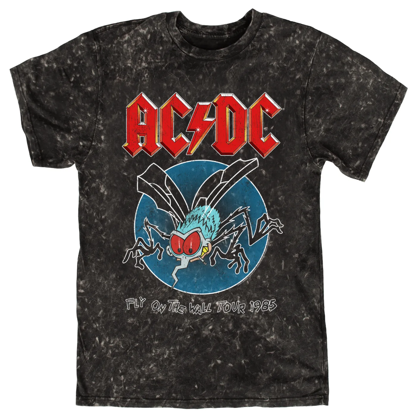 AC/DC T-shirt | 1985 Fly On The Wall Tour ACDC Mineral Wash Shirt