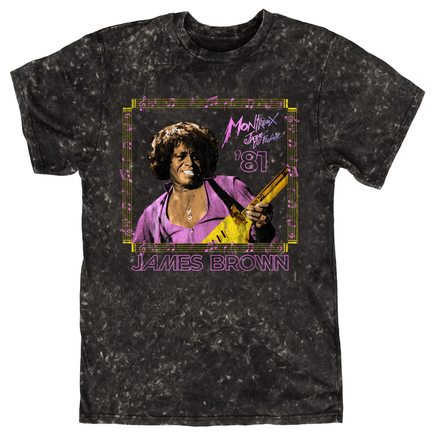 James Brown T-shirt | Montreux Jazz Festival 1981 James Brown Mineral Wash Shirt