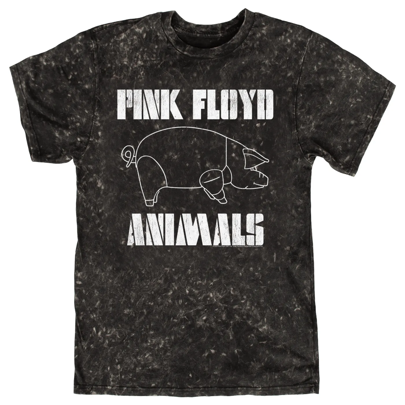 Pink Floyd T-shirt | David Gilmour's Animals Concert Design (Merchbar Exclusive) Pink Floyd Mineral Wash Shirt