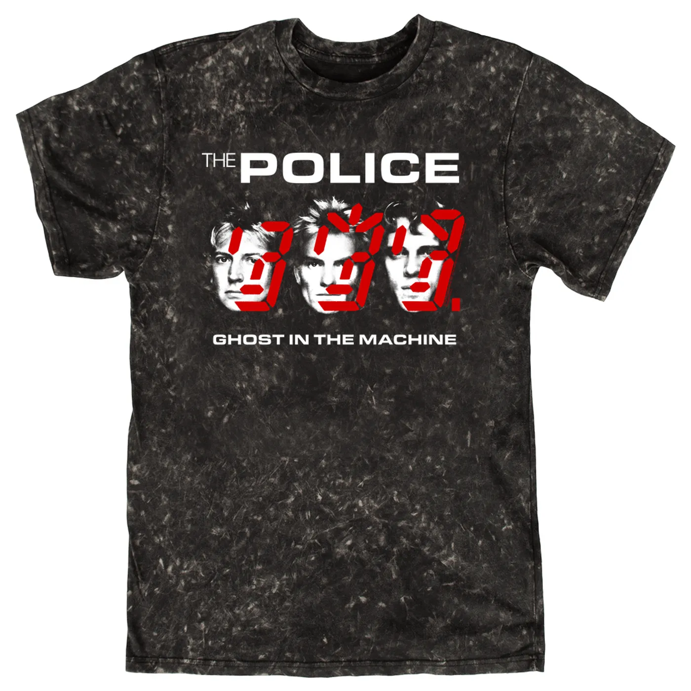 The Police T-shirt | Double Image Ghost In The Machine The Police Mineral Wash Shirt