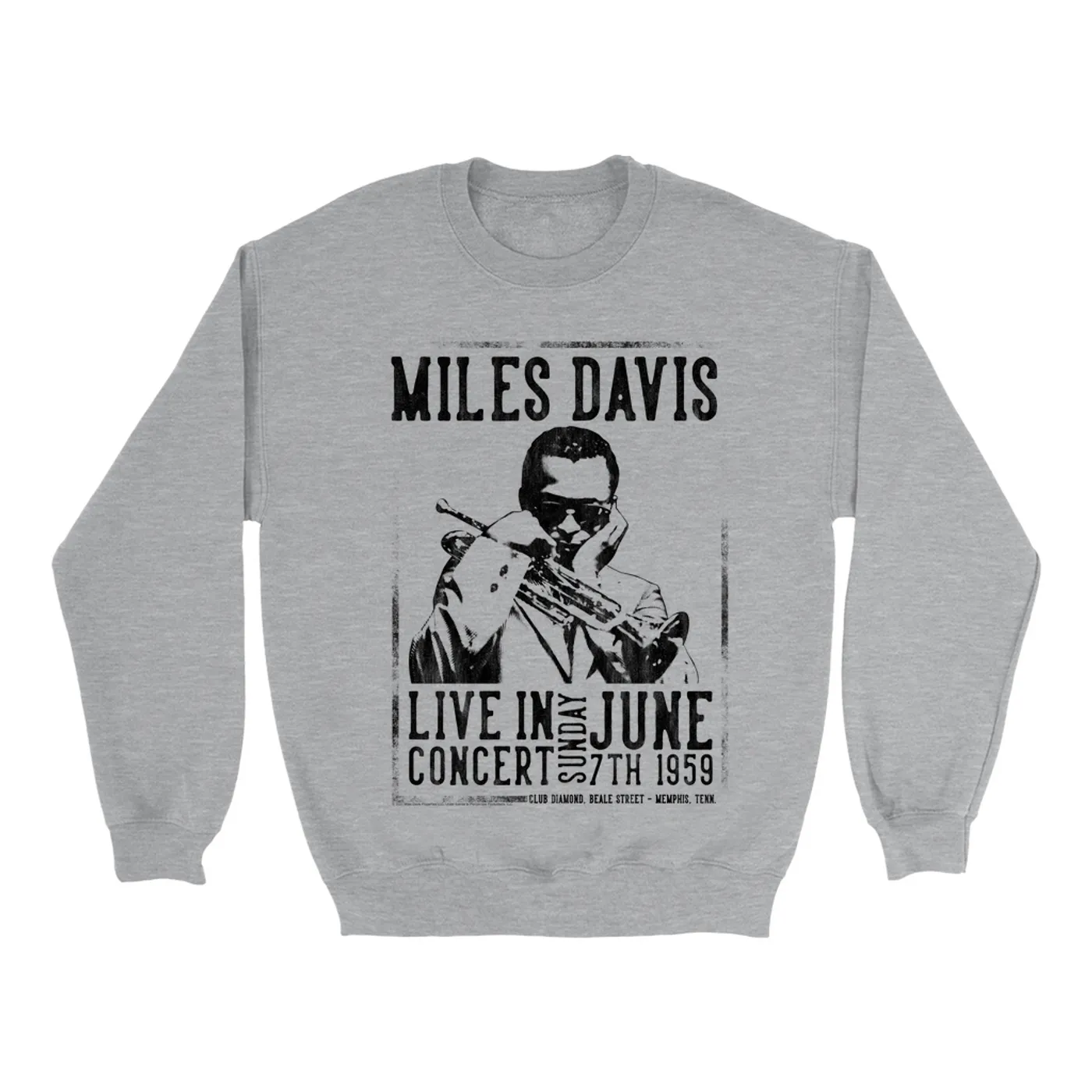 Miles Davis Sweatshirt | Memphis Concert 1959 (Merchbar Exclusive) Miles Davis Sweatshirt