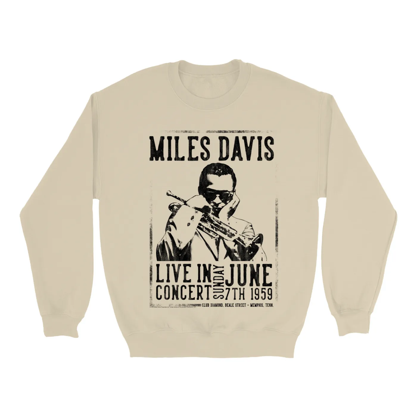 Miles Davis Sweatshirt | Memphis Concert 1959 (Merchbar Exclusive) Miles Davis Sweatshirt
