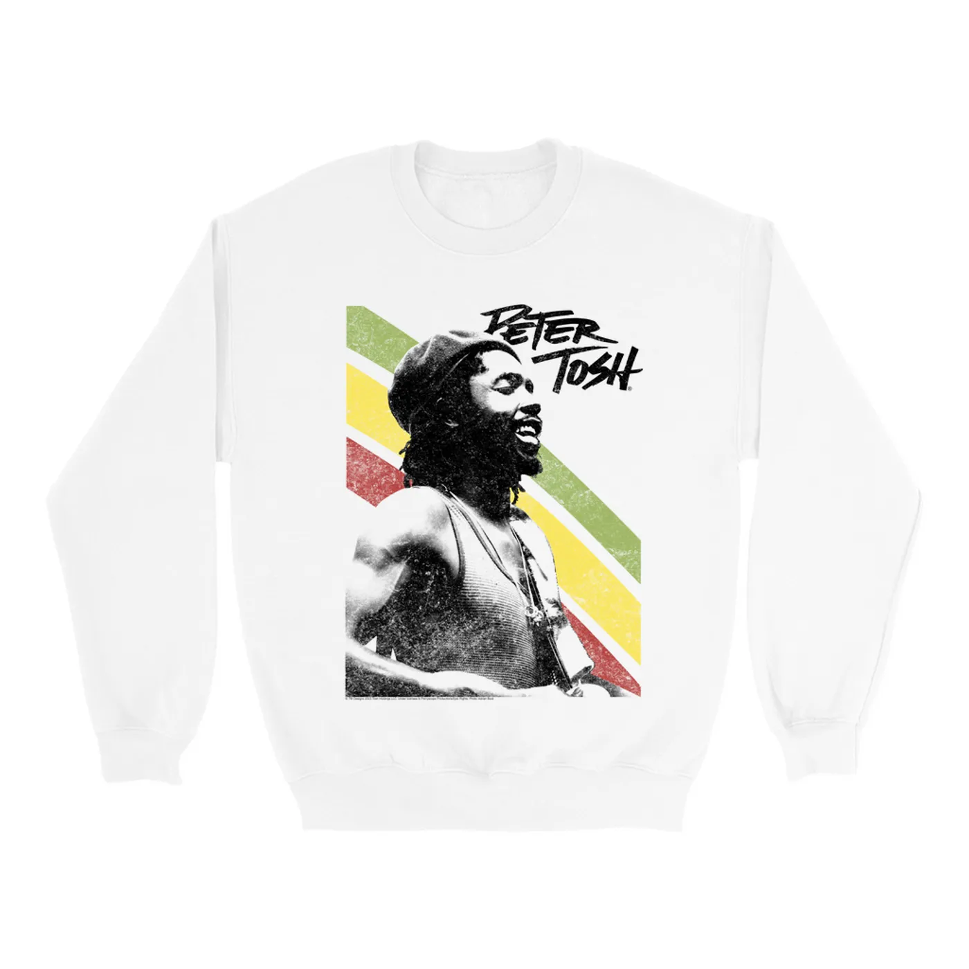 Peter Tosh Sweatshirt | Traditional Rasta Stripes Peter Tosh Sweatshirt