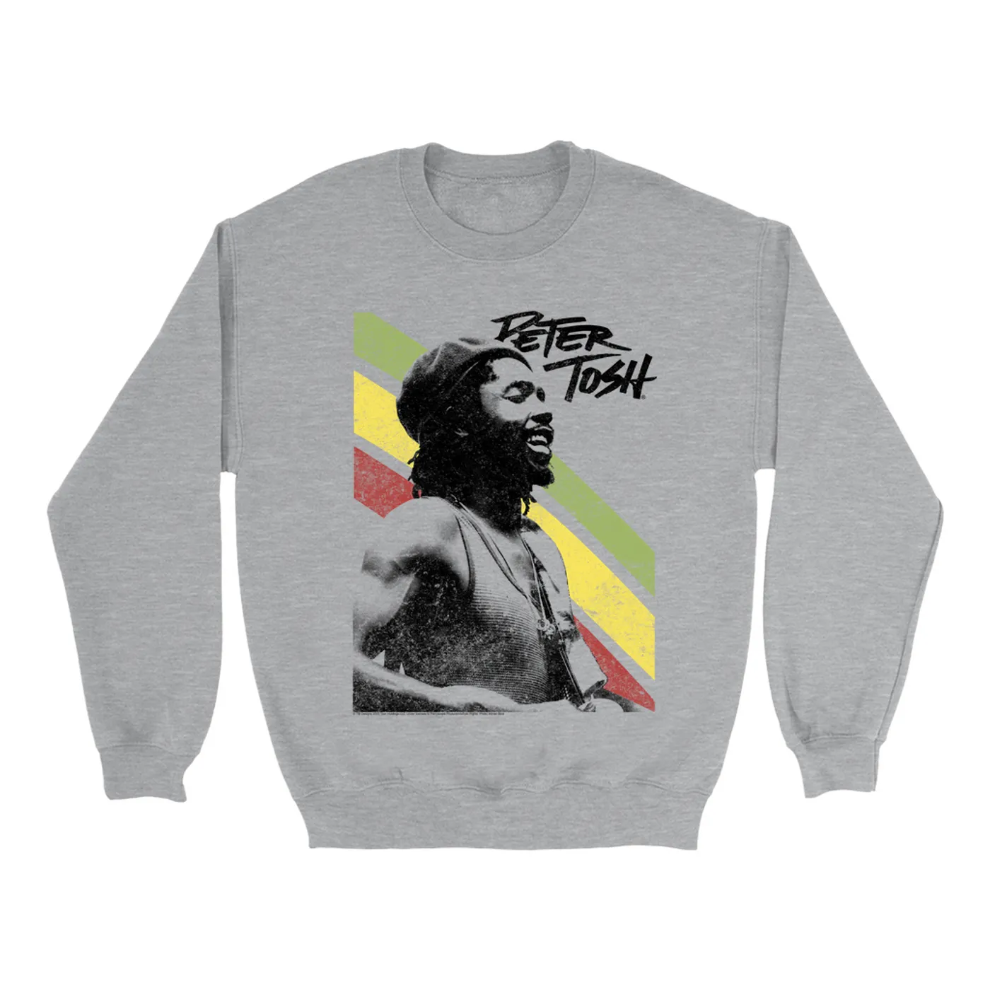 Peter Tosh Sweatshirt | Traditional Rasta Stripes Peter Tosh Sweatshirt