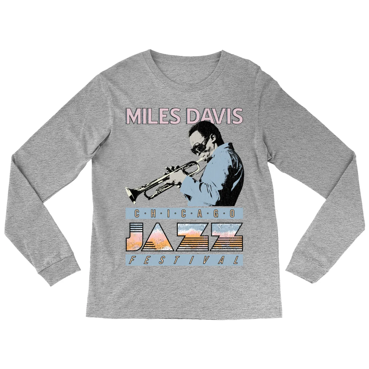 Miles Davis Long Sleeve Shirt | Jazz Festival Chicago (Merchbar Exclusive) Miles Davis Shirt