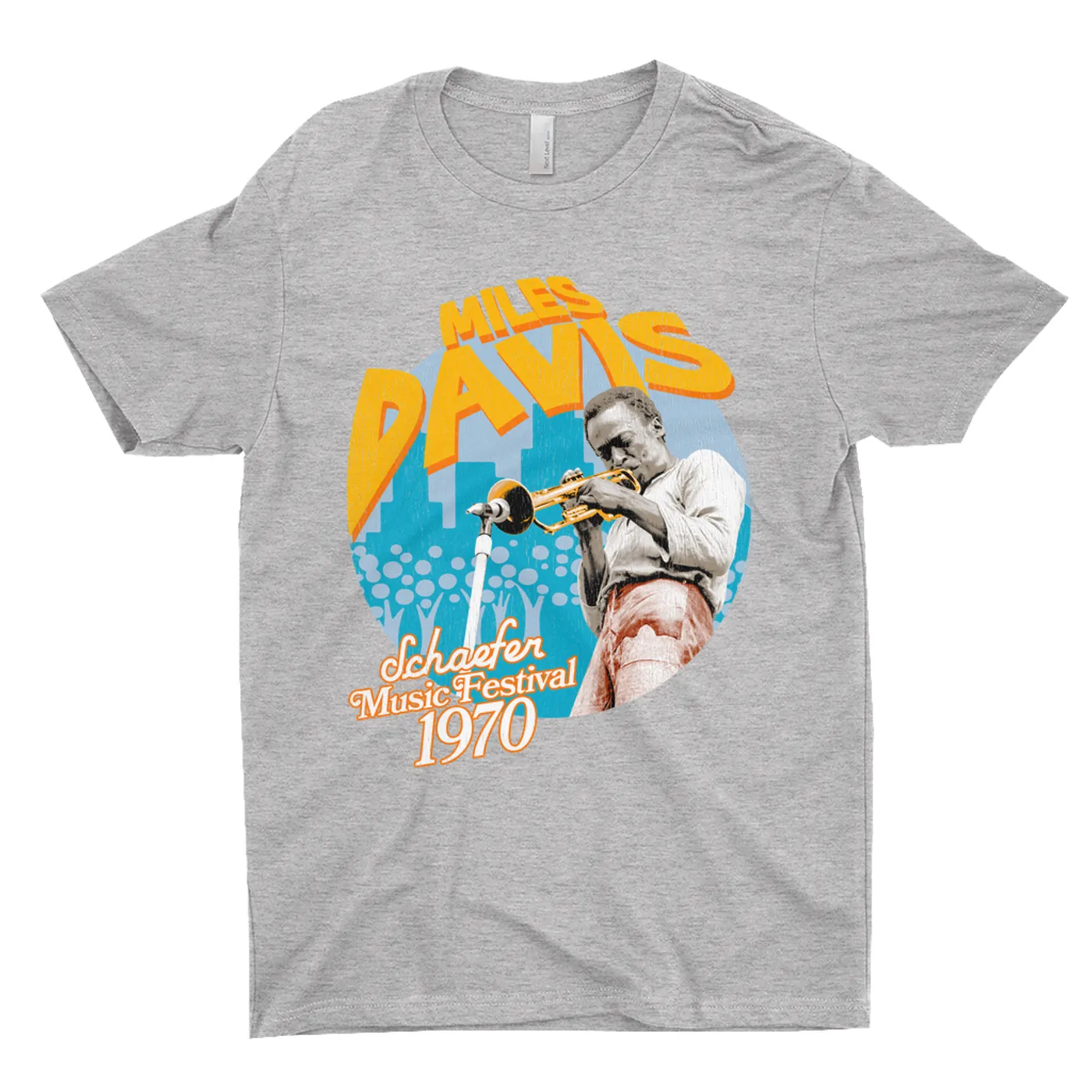 Miles Davis T-Shirt | Schaefer Music Fest 1970 Distressed (Merchbar Exclusive) Miles Davis Shirt