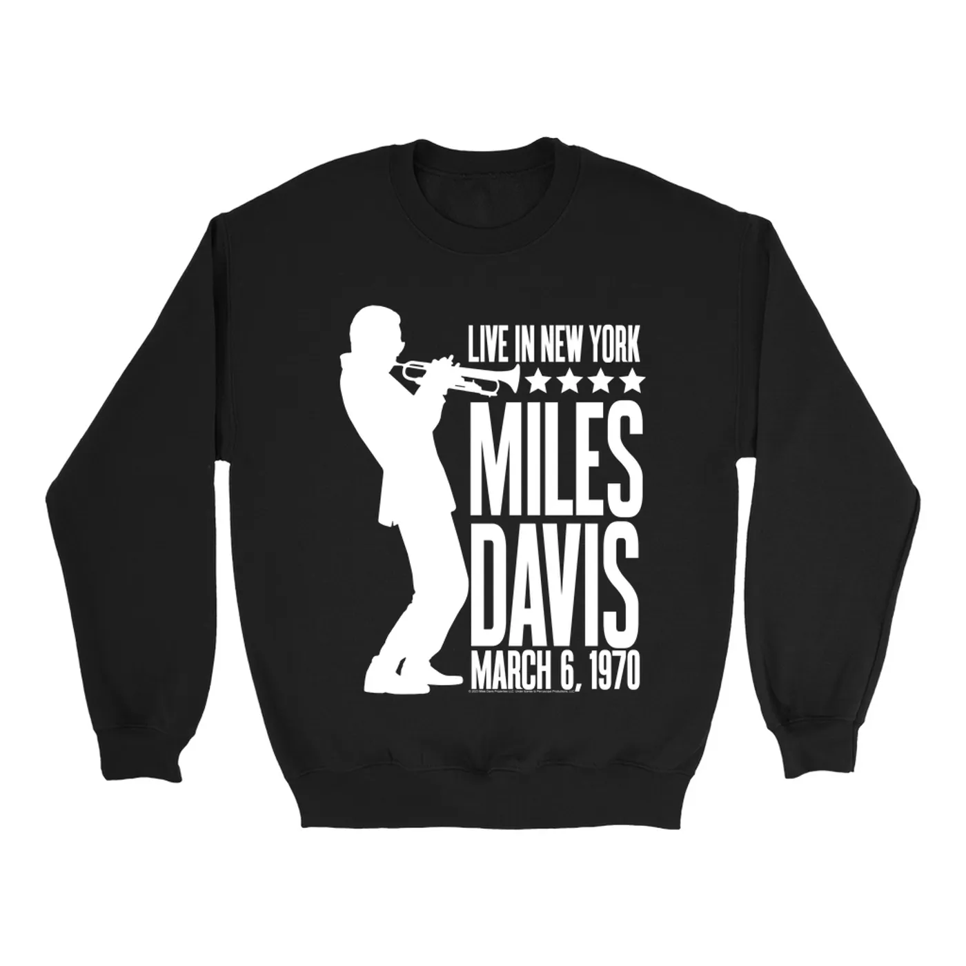 Miles Davis Sweatshirt | Live In New York 1970 Miles Davis Sweatshirt