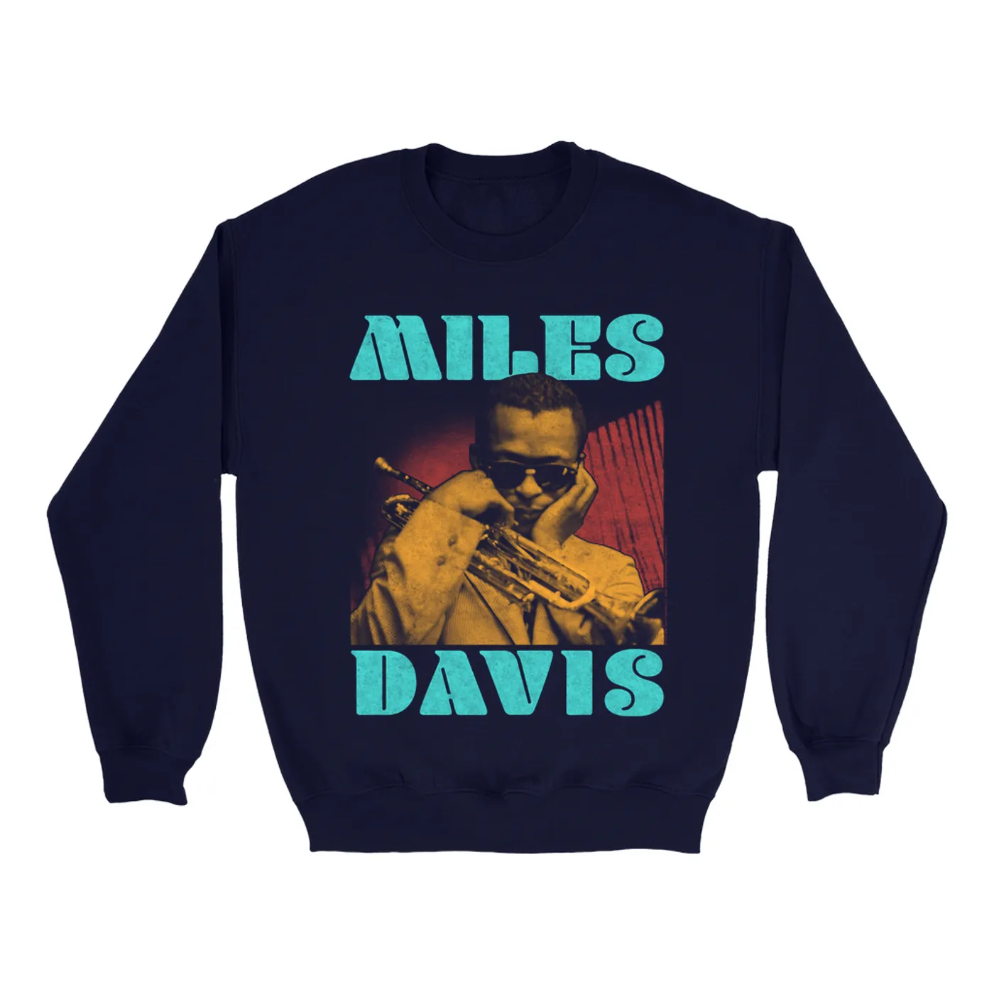Miles Davis Sweatshirt | Tri-Color Design Miles Davis Sweatshirt